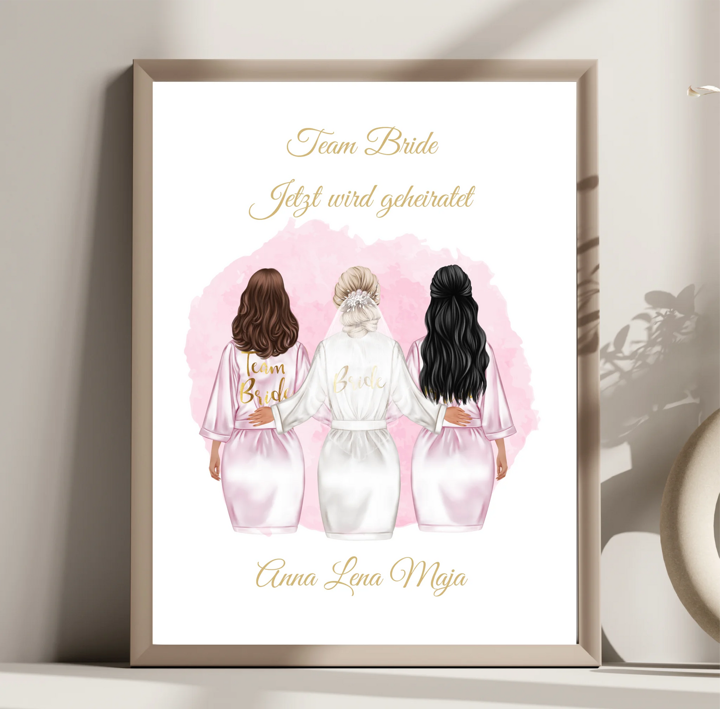 Braut Poster Personalisiert