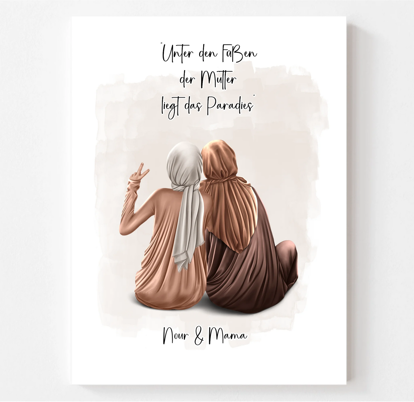 Muslim Mama & 1-3 Töchter Poster