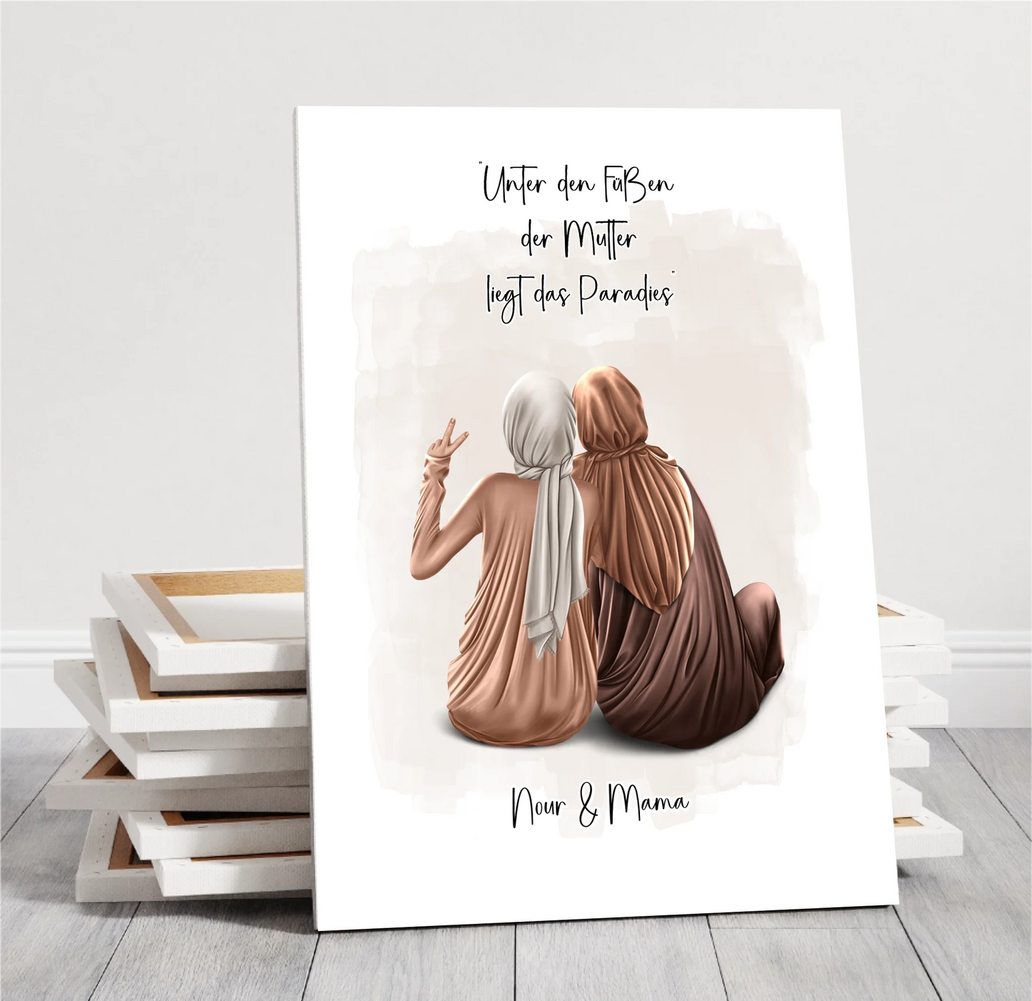 Muslim Mama & 1-3 Töchter Poster
