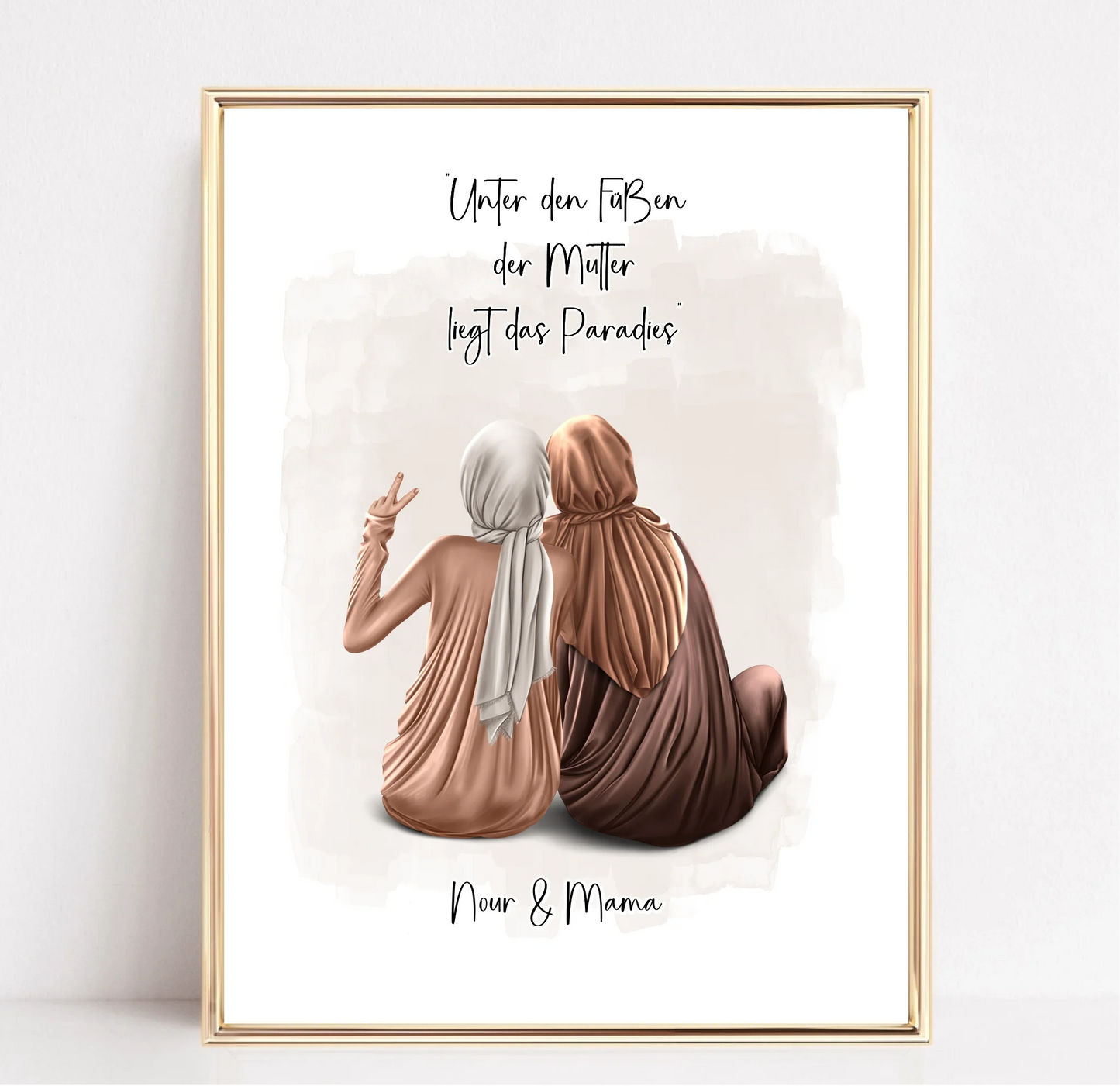 Muslim Mama & 1-3 Töchter Poster