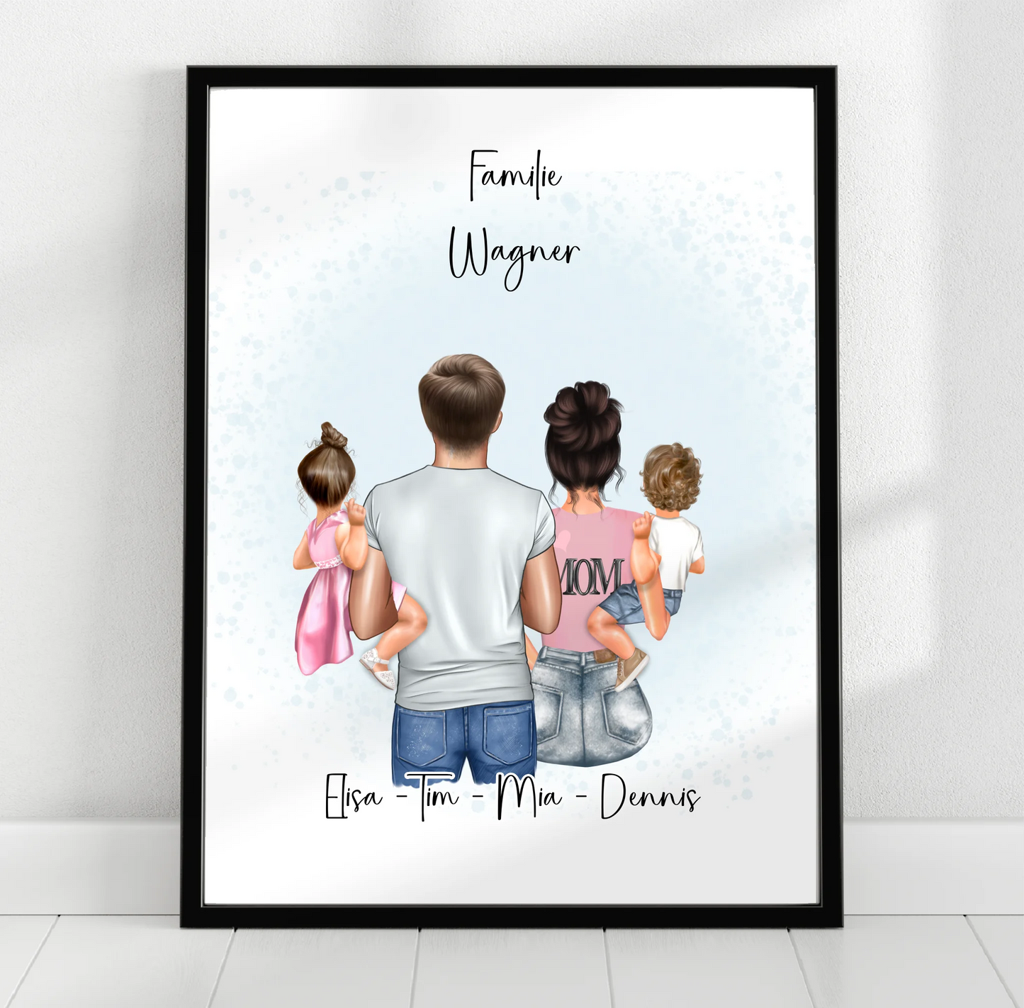 Familien Poster Personalisiertes Geschenk