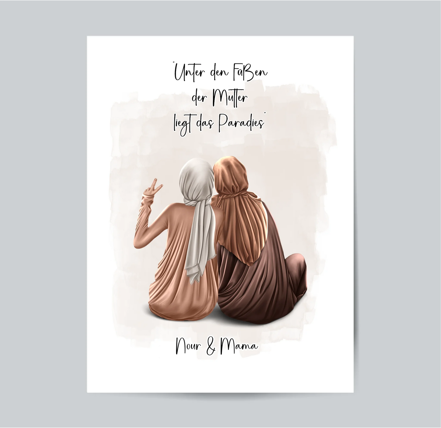 Muslim Mama & 1-3 Töchter Poster