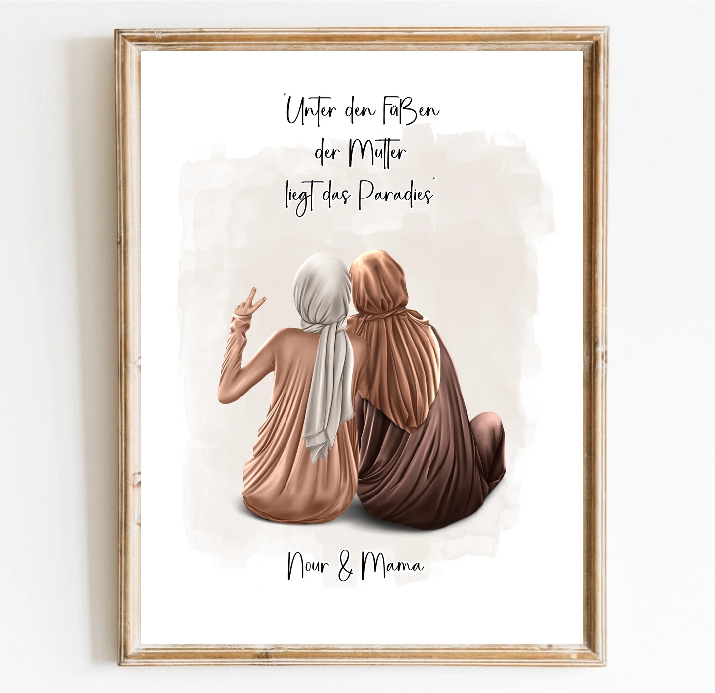Muslim Mama & 1-3 Töchter Poster