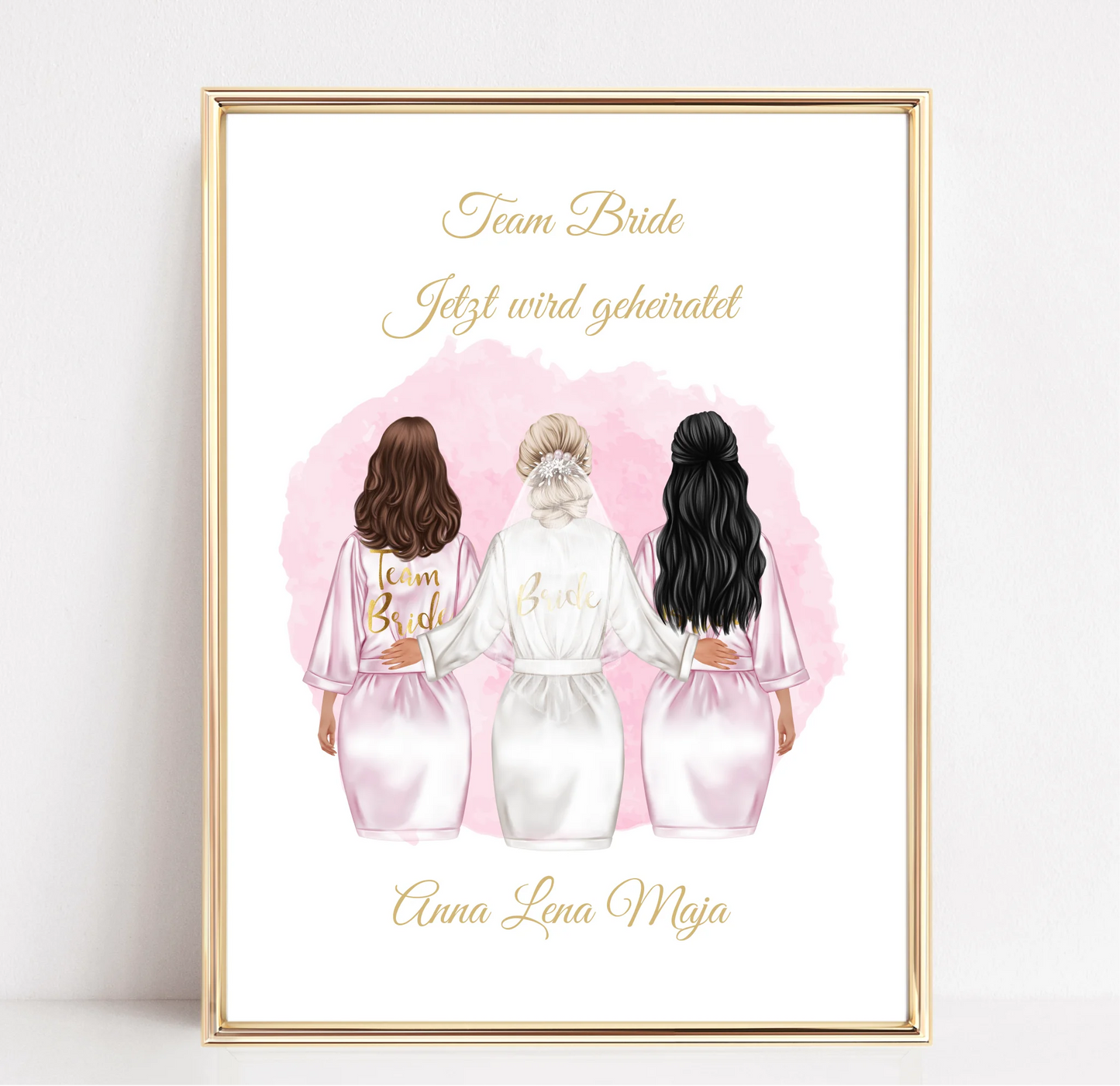 Braut Poster Personalisiert