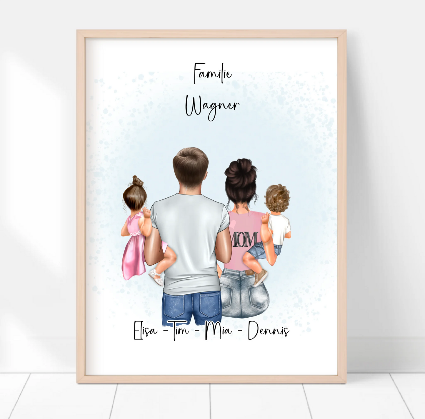 Familien Poster Personalisiertes Geschenk