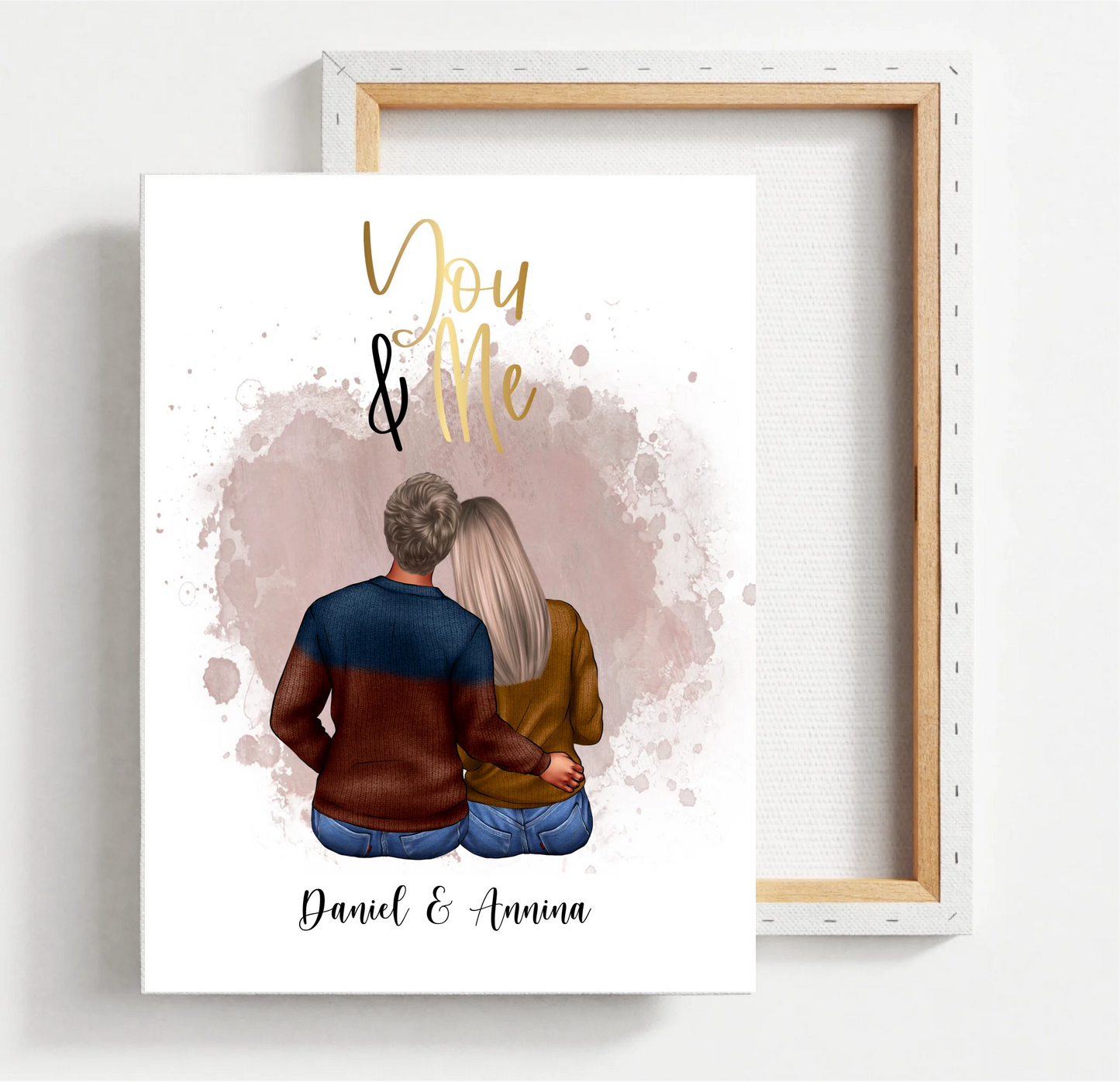 Paar Poster Personalisiertes Geschenk