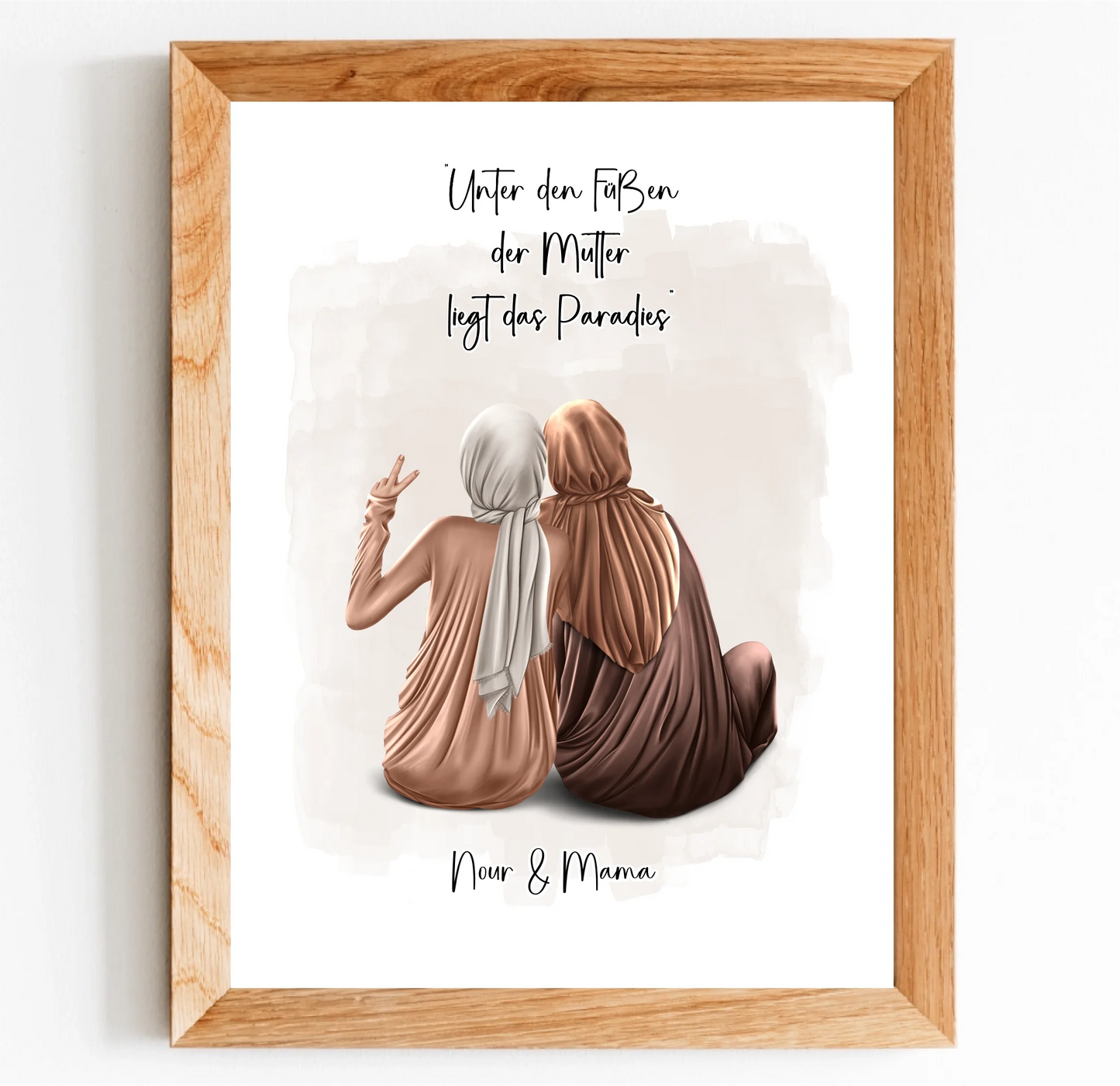 Muslim Mama & 1-3 Töchter Poster