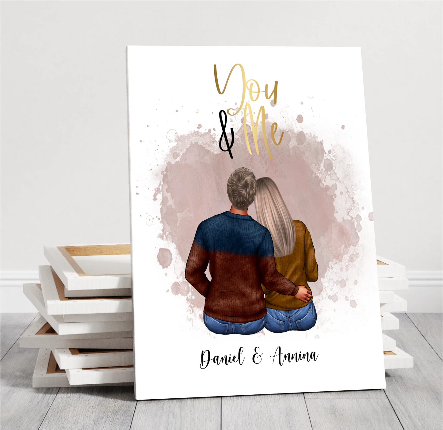 Paar Poster Personalisiertes Geschenk