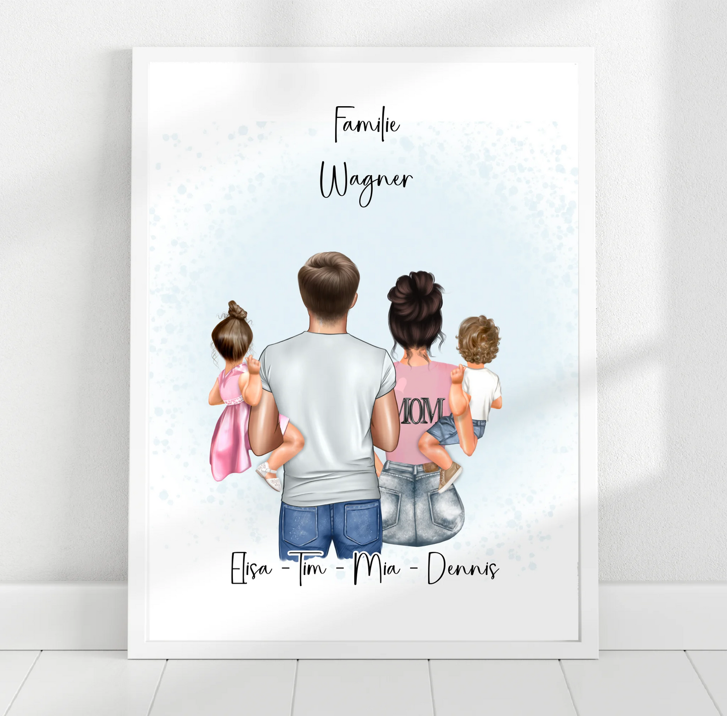 Familien Poster Personalisiertes Geschenk
