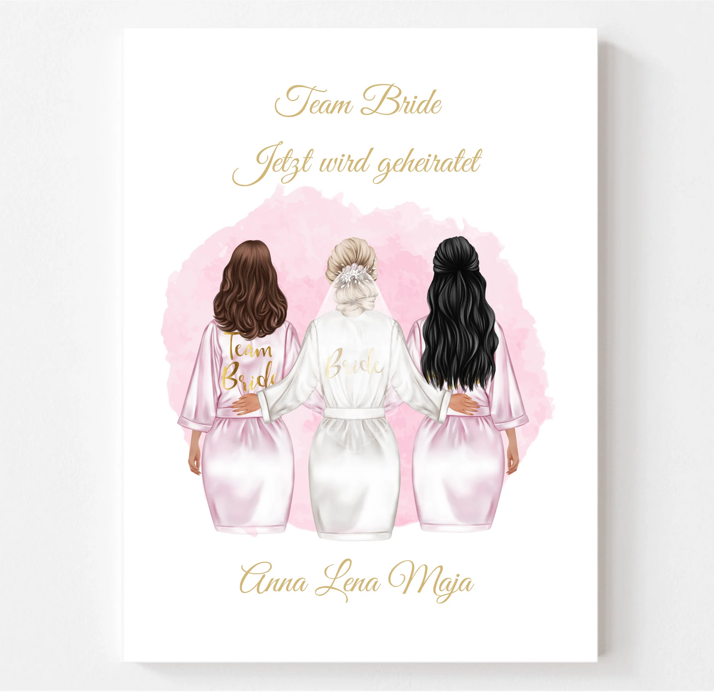 Braut Poster Personalisiert