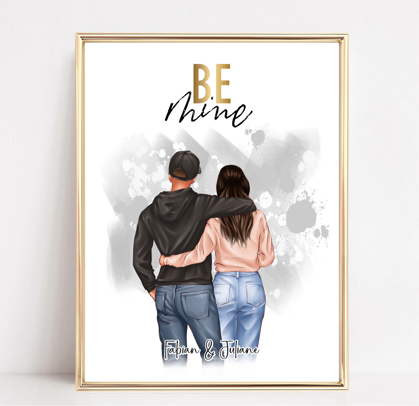Paar Poster Personalisiert