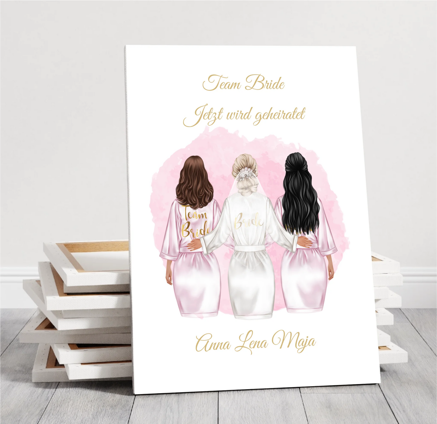 Braut Poster Personalisiert