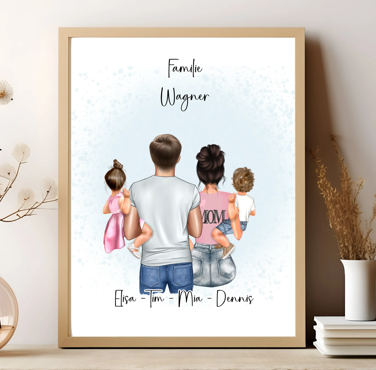 Familien Poster Personalisiertes Geschenk