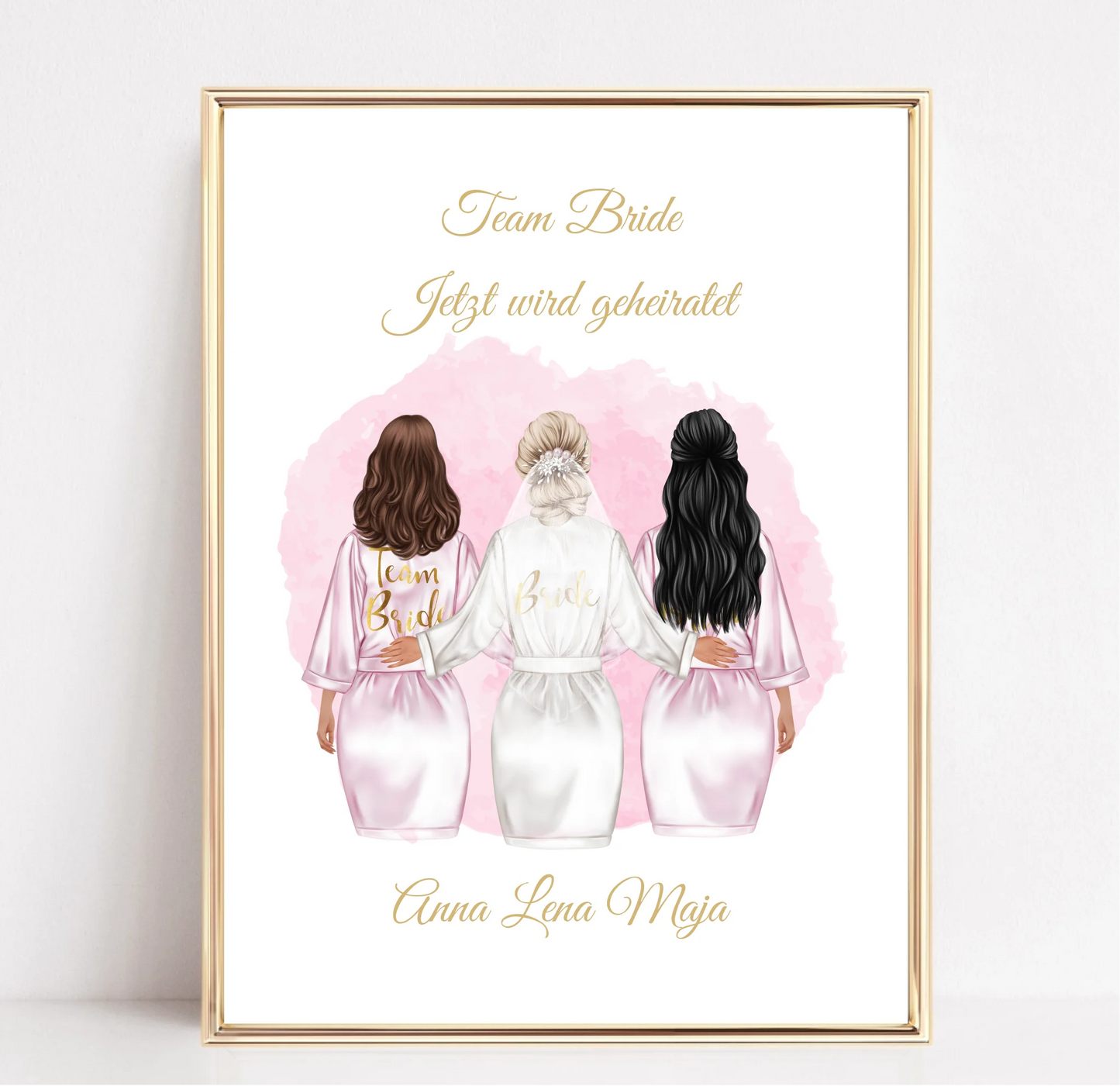 Braut Poster Personalisiert