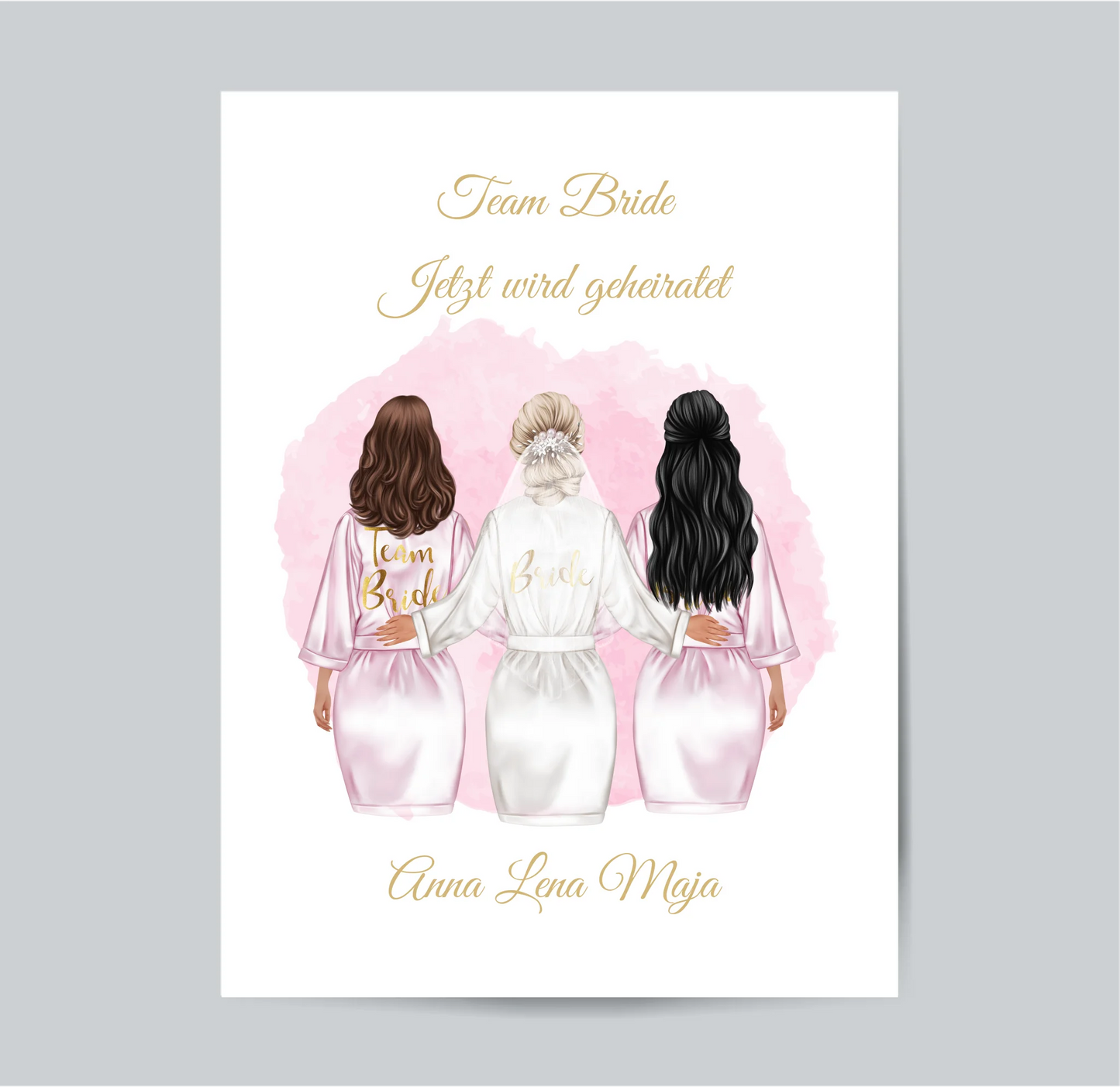 Braut Poster Personalisiert