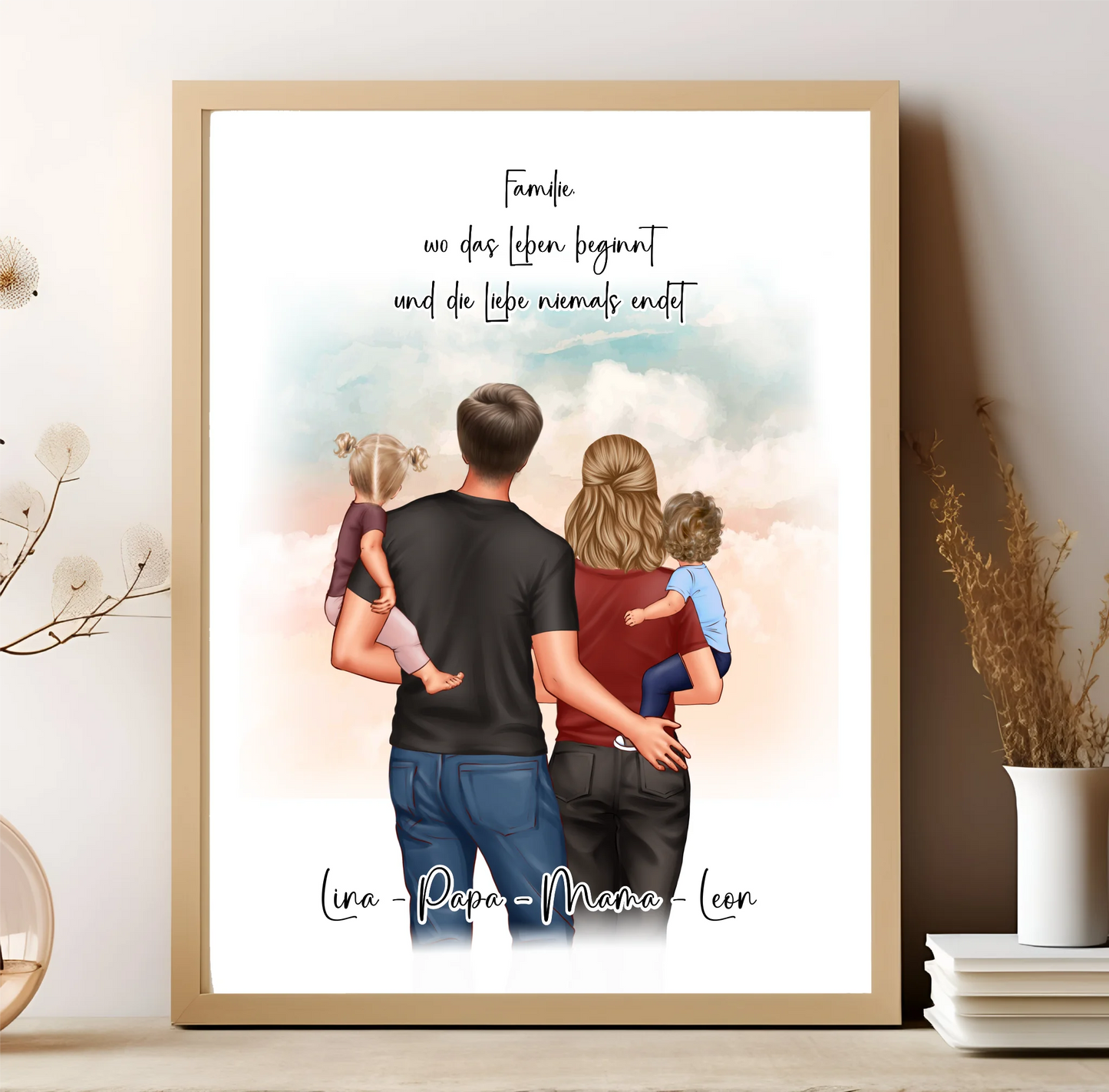 Personalisiertes Familien Geschenk Poster