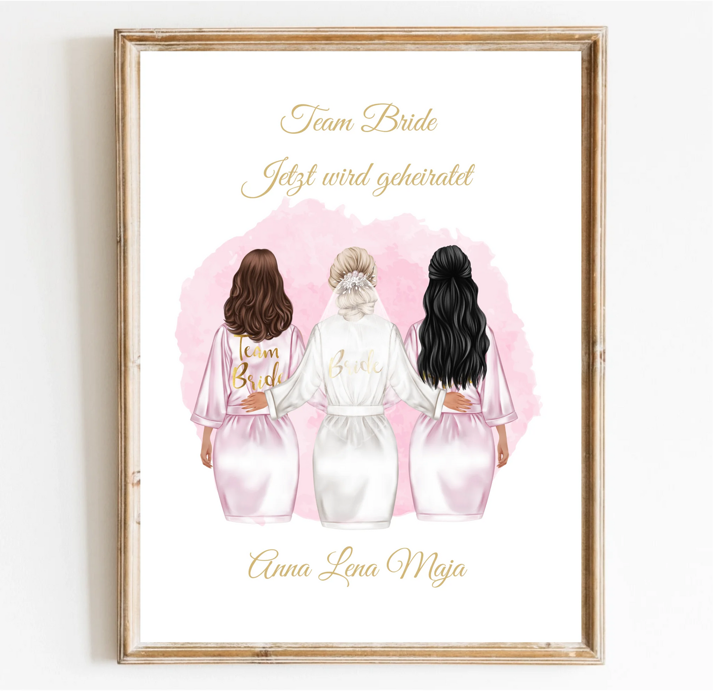 Braut Poster Personalisiert