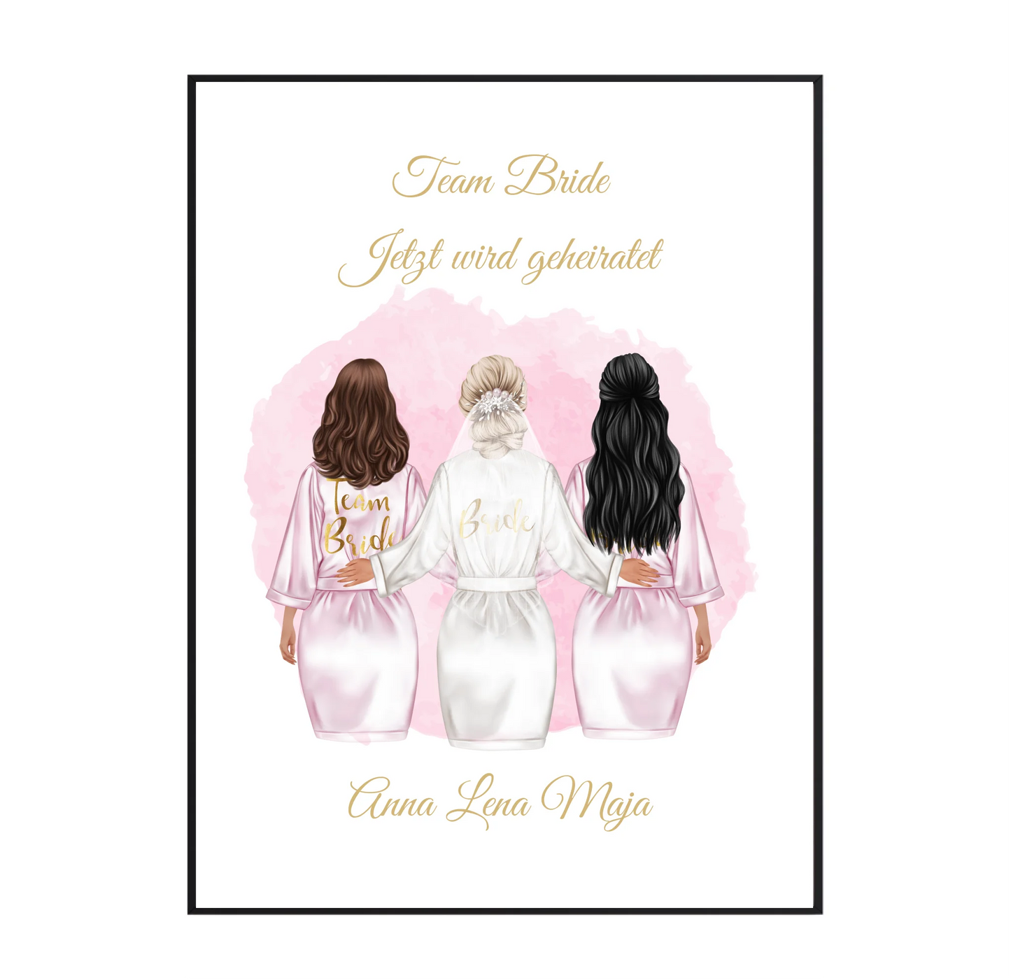 Braut Poster Personalisiert