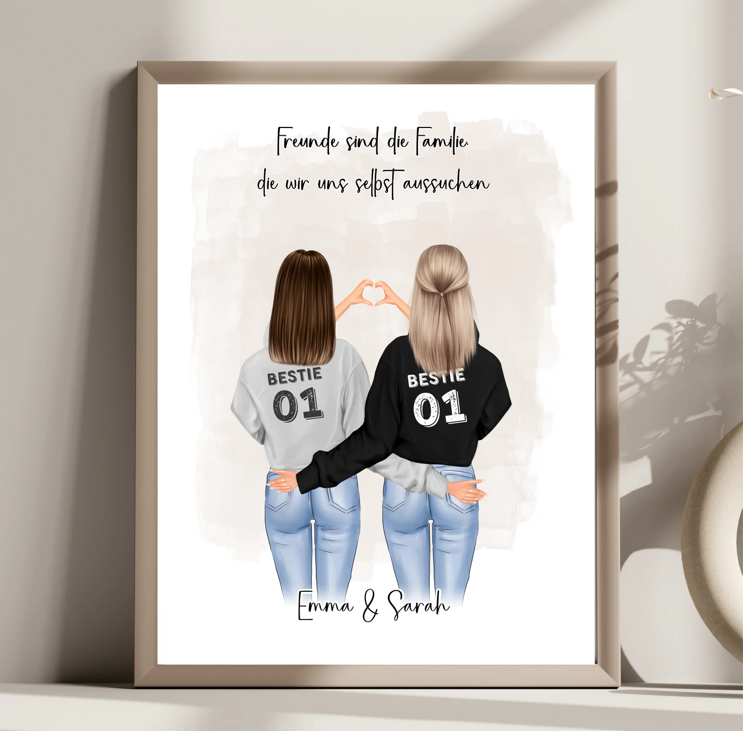Freundin Poster Personalisiert