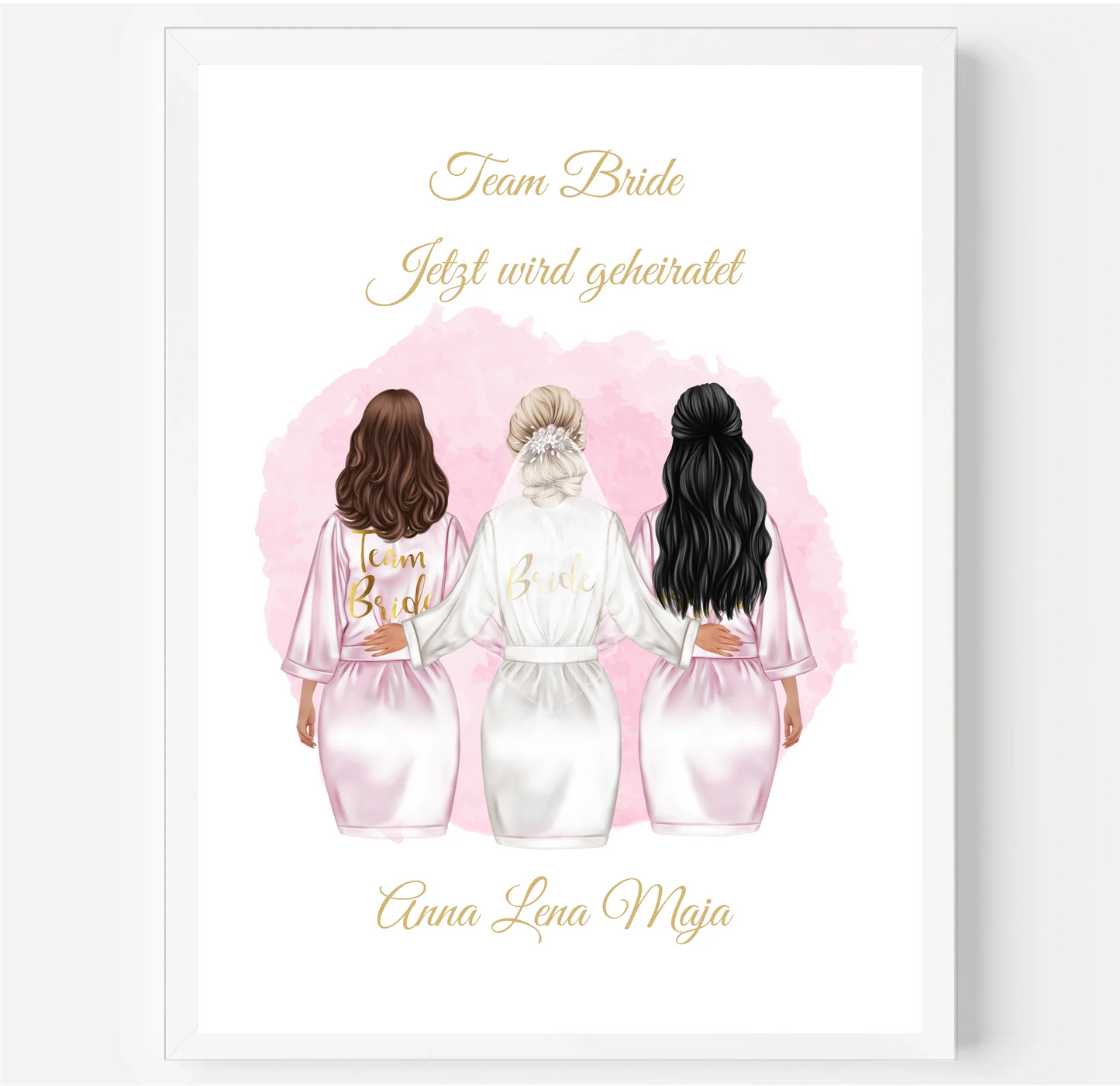 Braut Poster Personalisiert