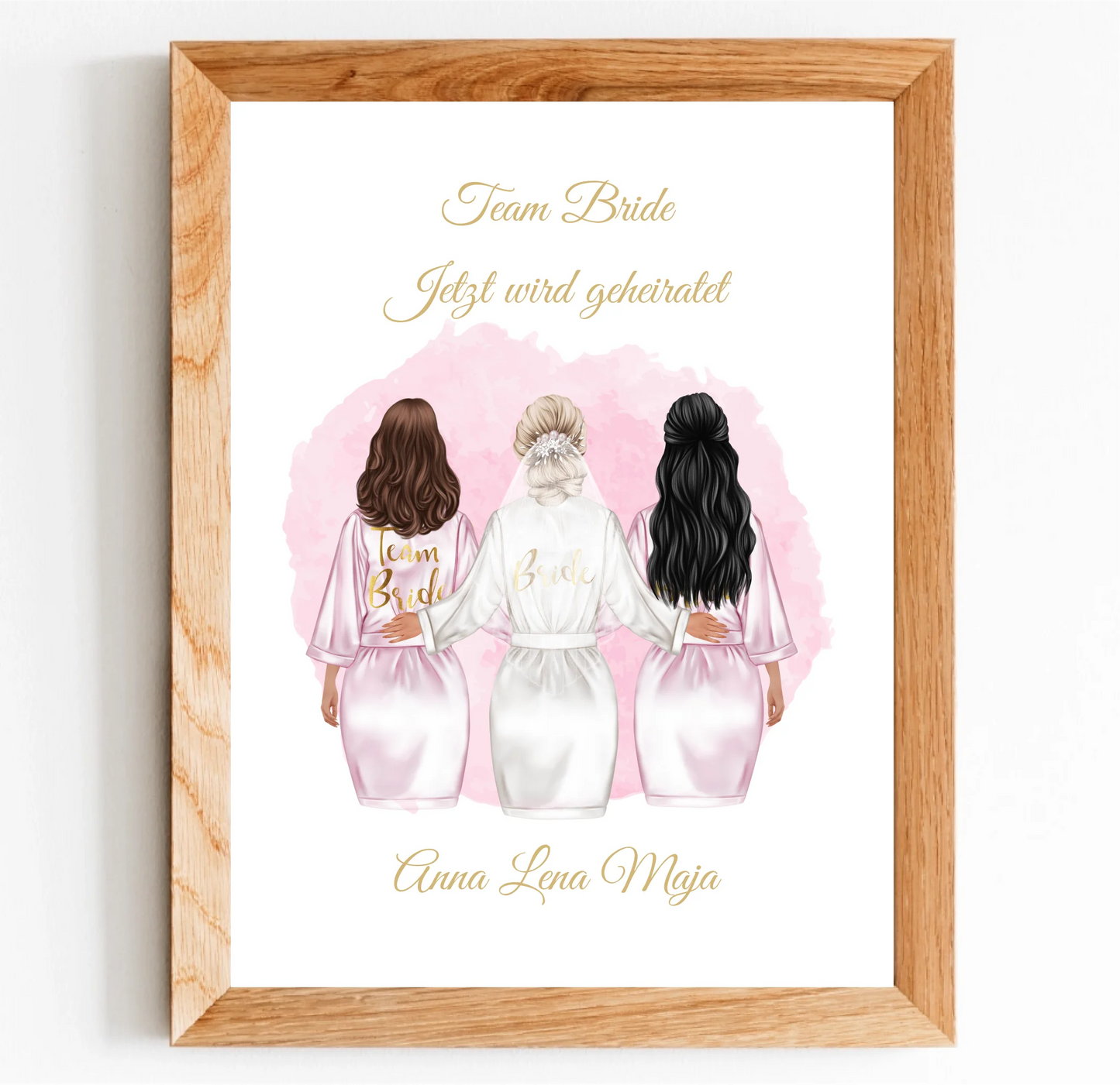 Braut Poster Personalisiert