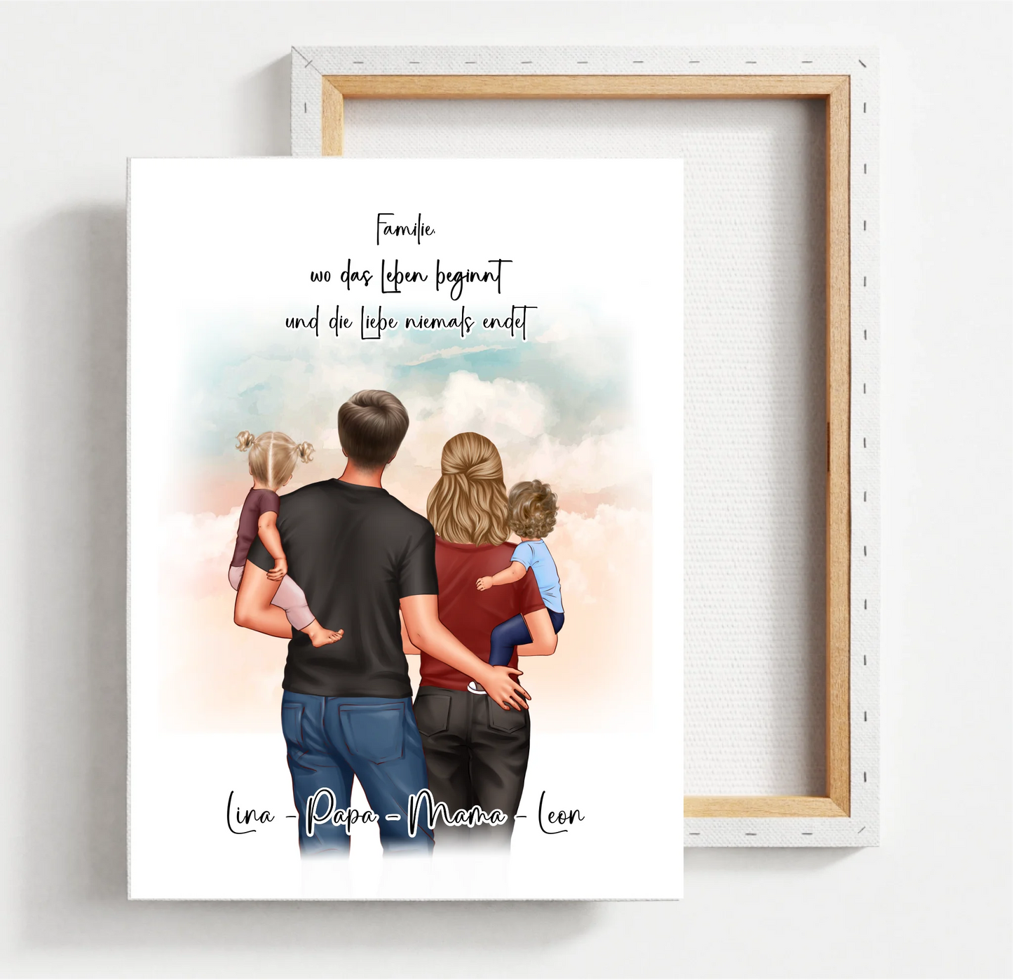 Personalisiertes Familien Geschenk Poster