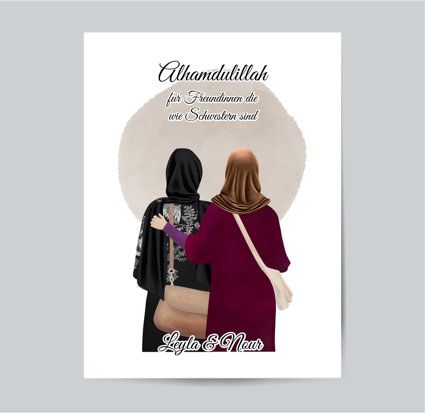 2-4 Muslim Freundinnen Poster