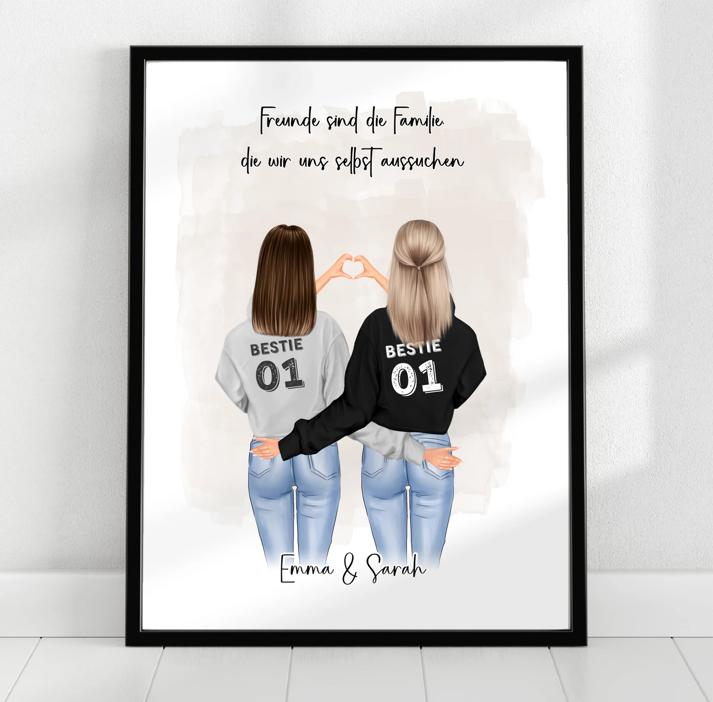 Freundin Poster Personalisiert