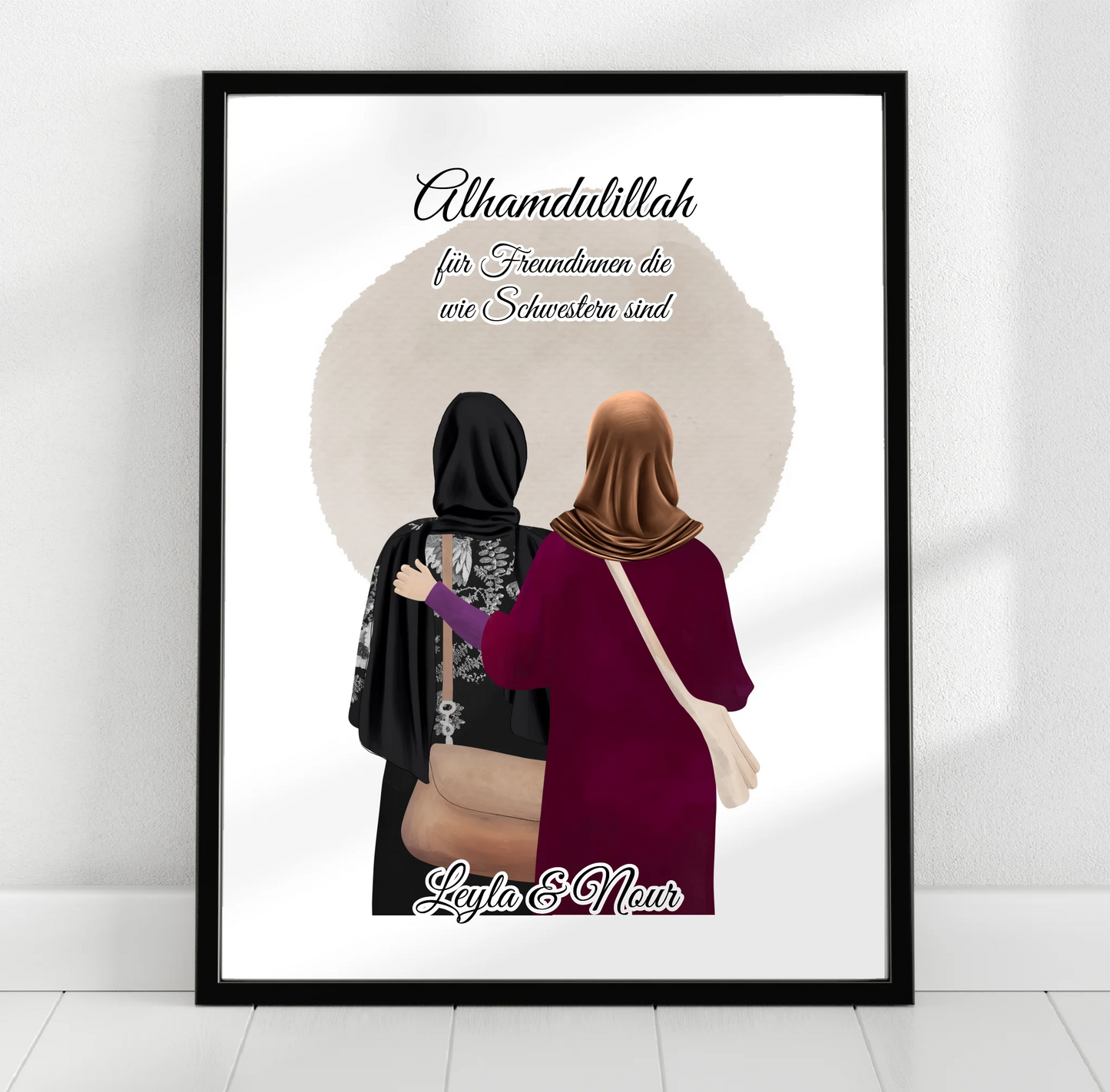 2-4 Muslim Freundinnen Poster