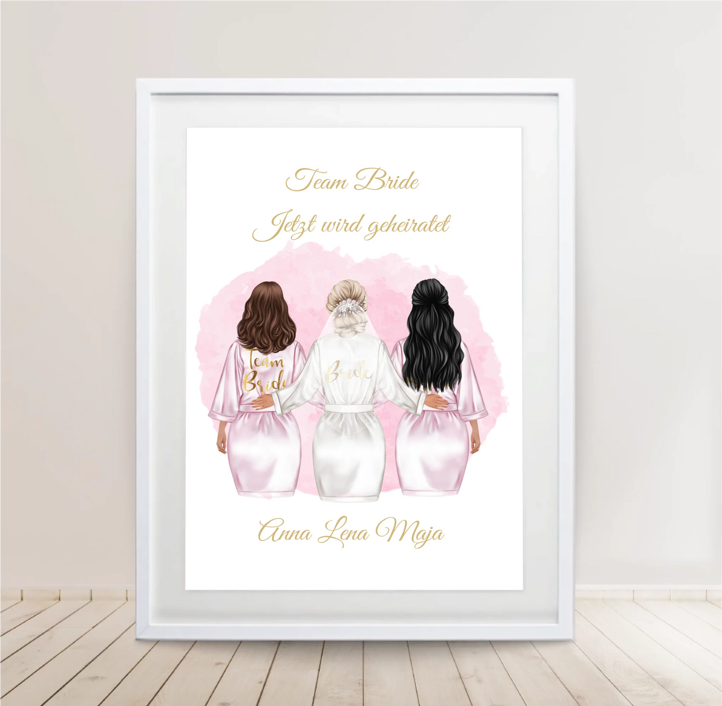 Braut Poster Personalisiert