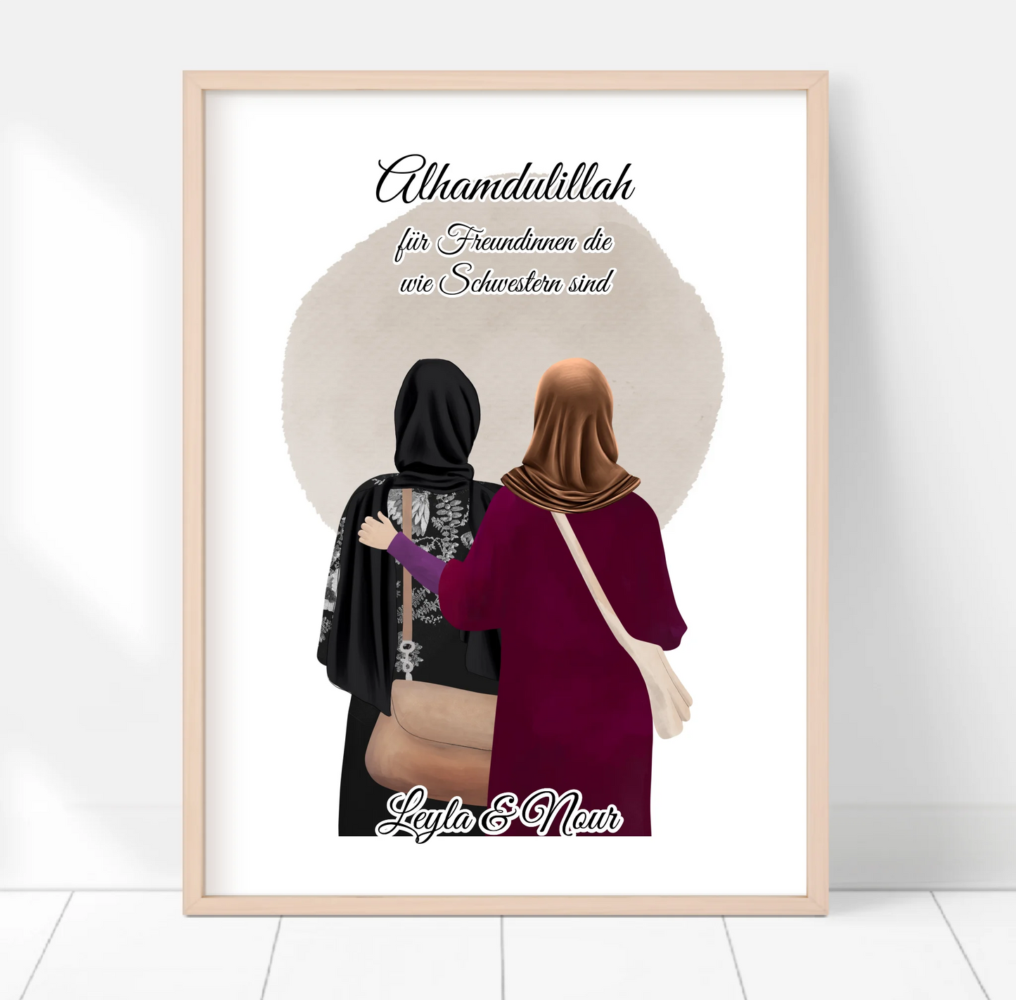 2-4 Muslim Freundinnen Poster