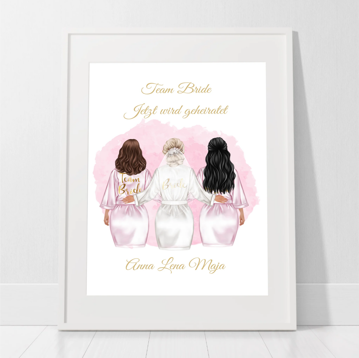 Braut Poster Personalisiert
