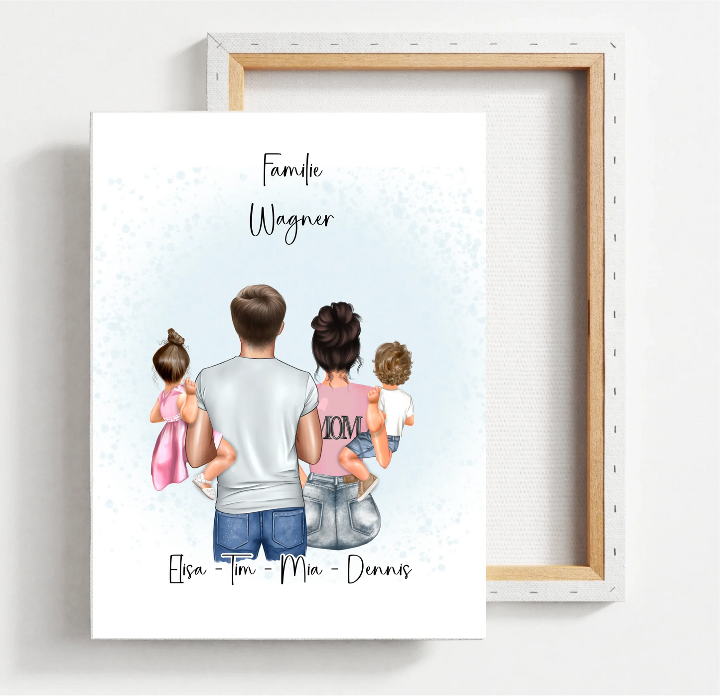 Familien Poster Personalisiertes Geschenk