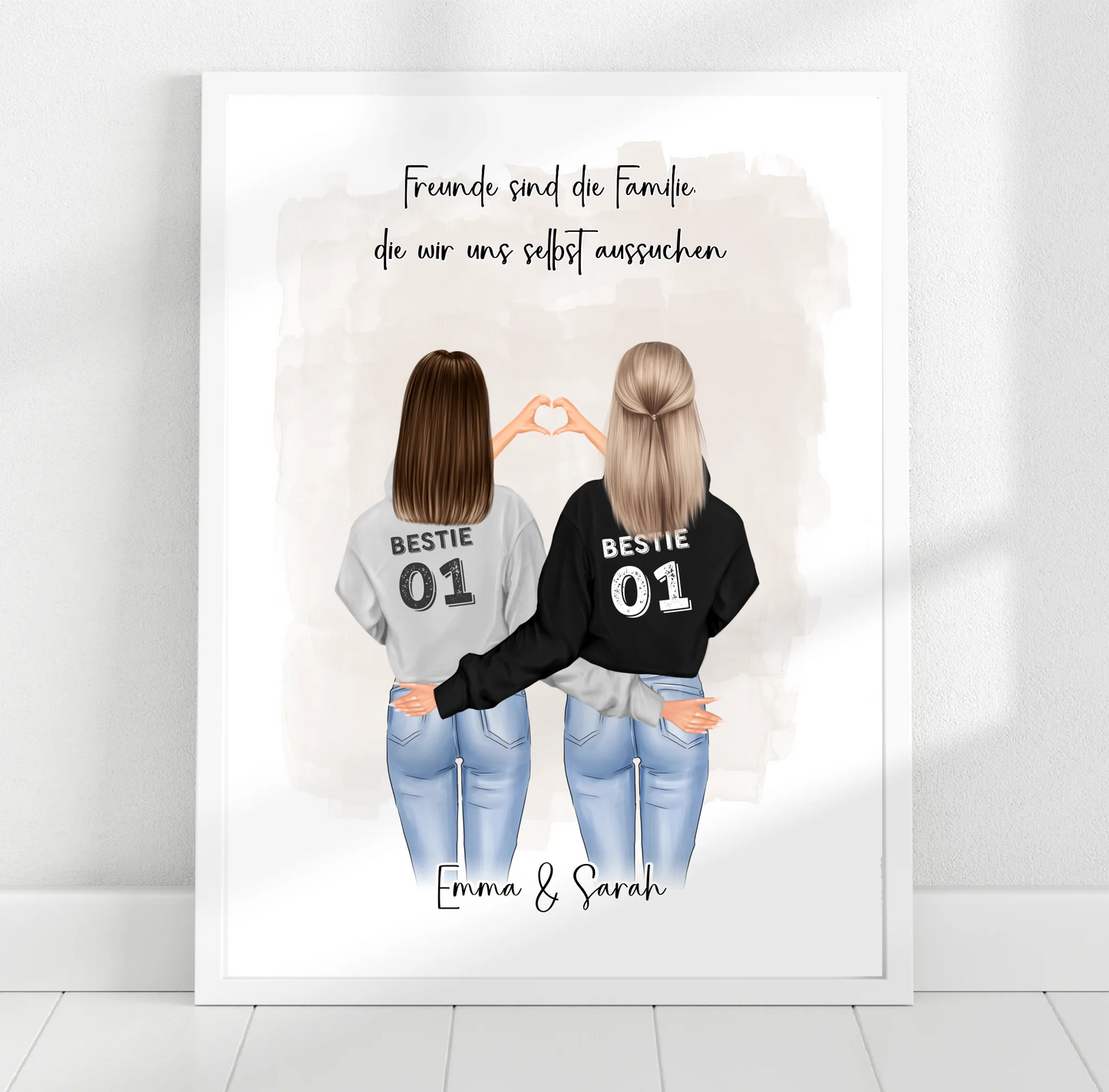 Freundin Poster Personalisiert