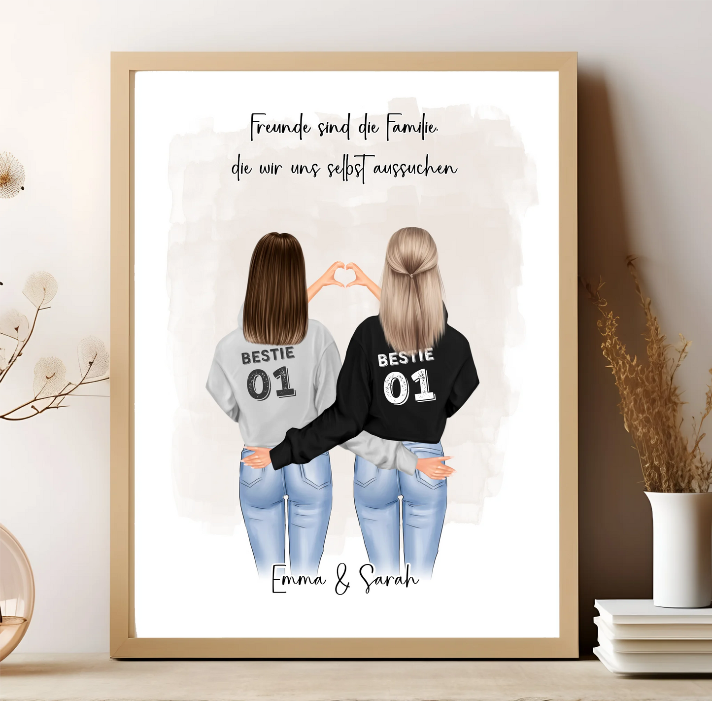 Freundin Poster Personalisiert