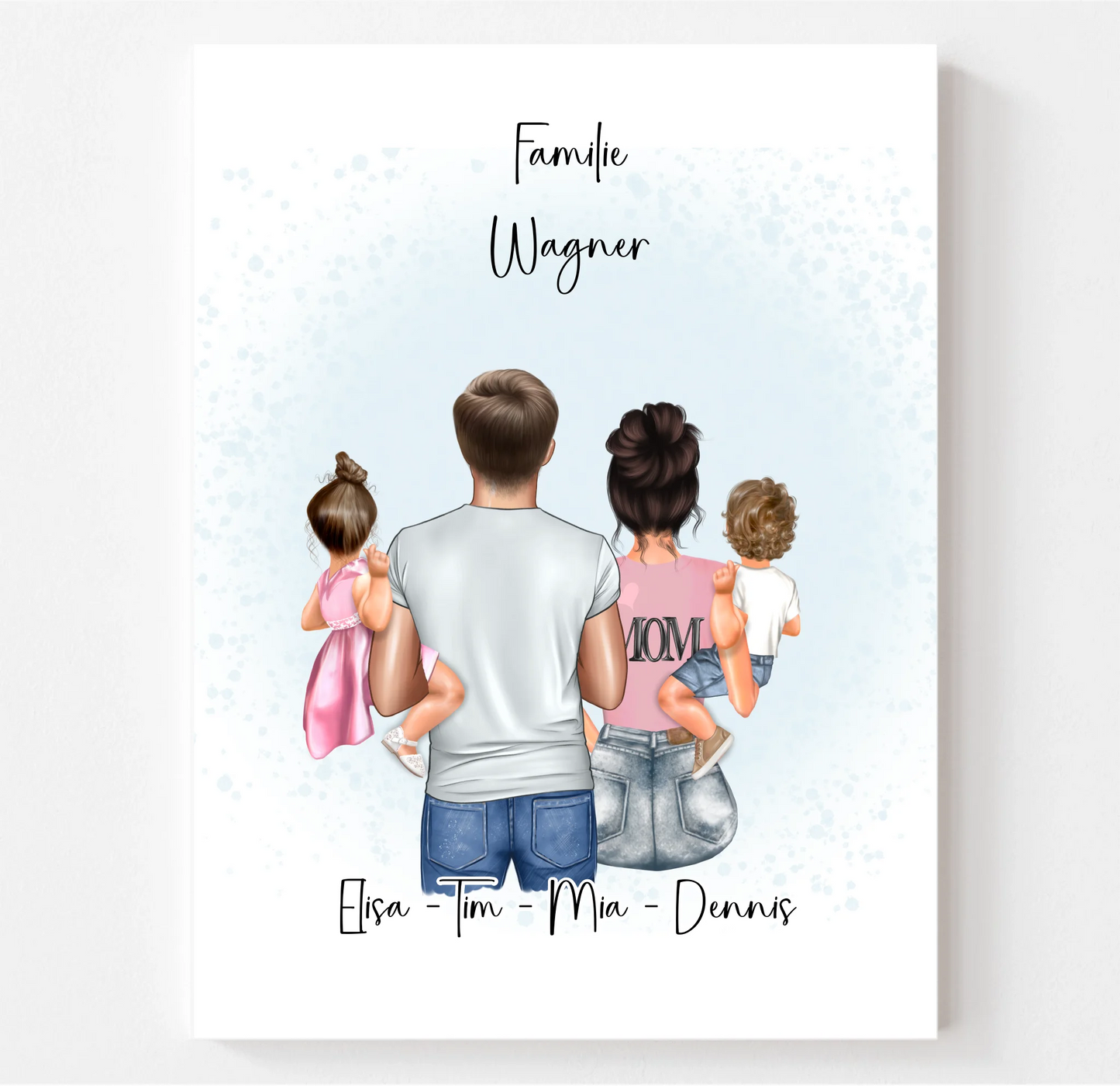 Familien Poster Personalisiertes Geschenk