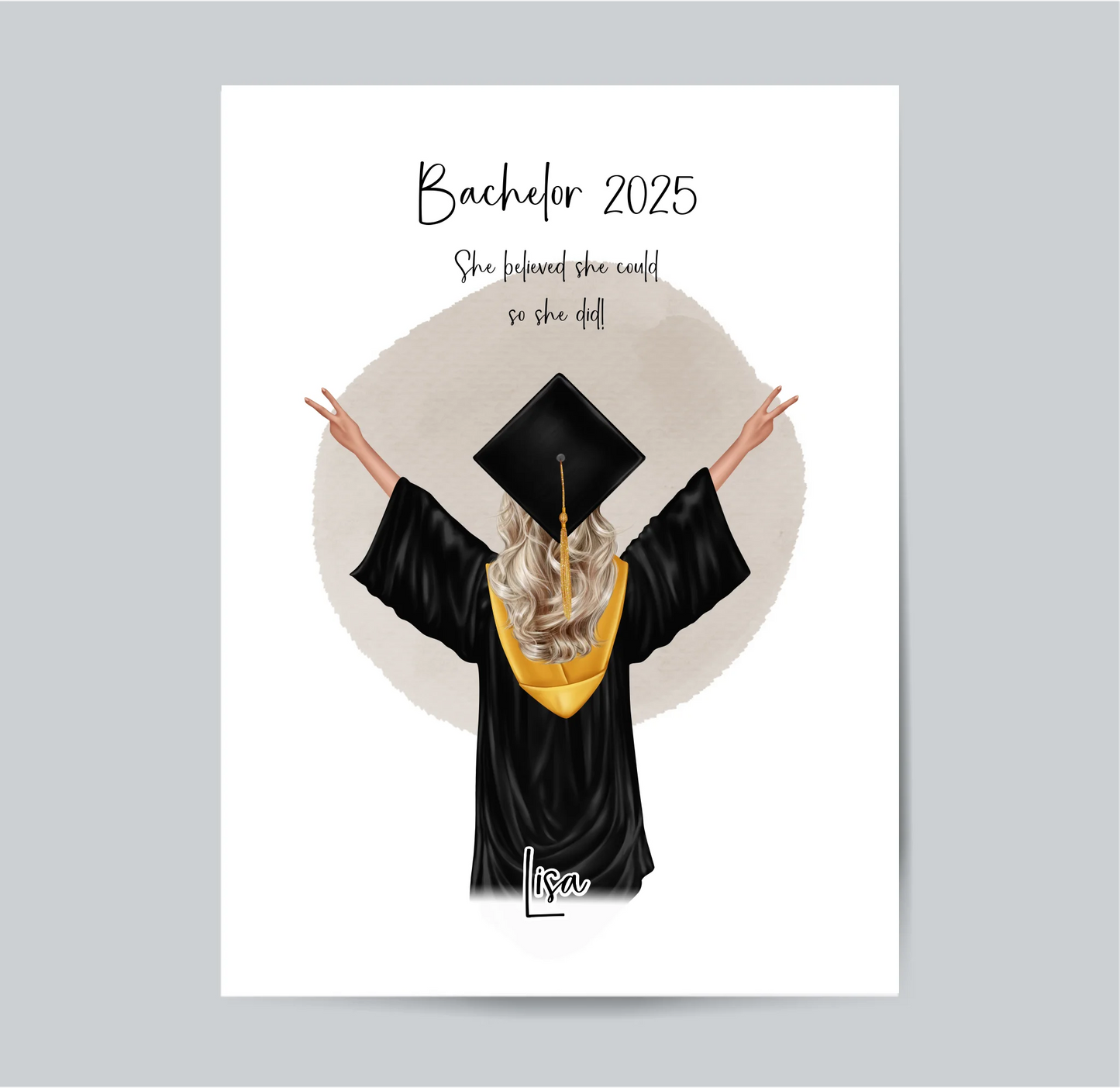 Abschluss Geschenk Poster
