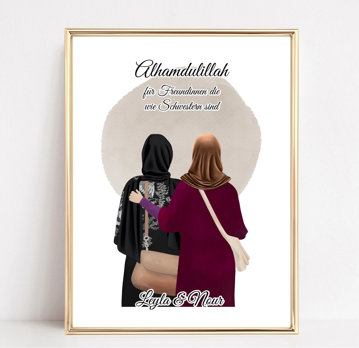 2-4 Muslim Freundinnen Poster