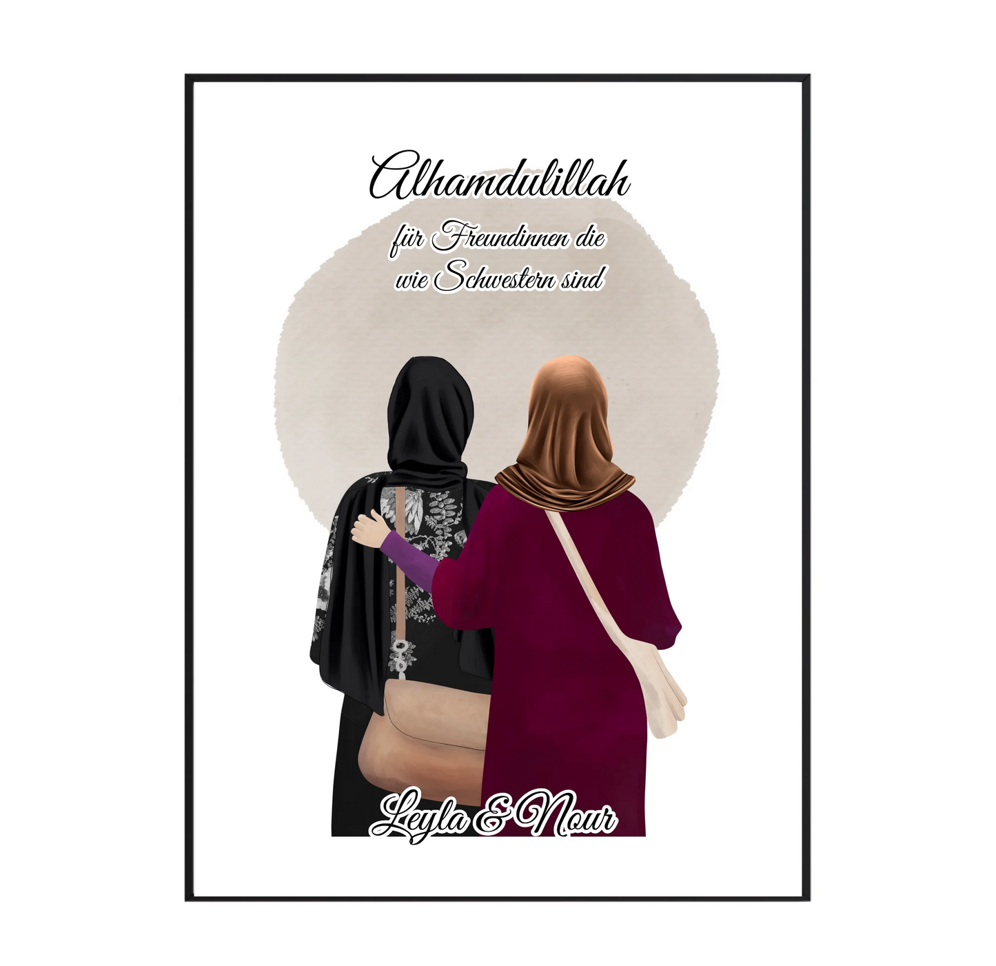 2-4 Muslim Freundinnen Poster