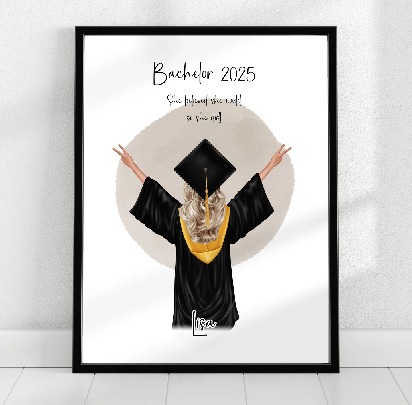 Abschluss Geschenk Poster