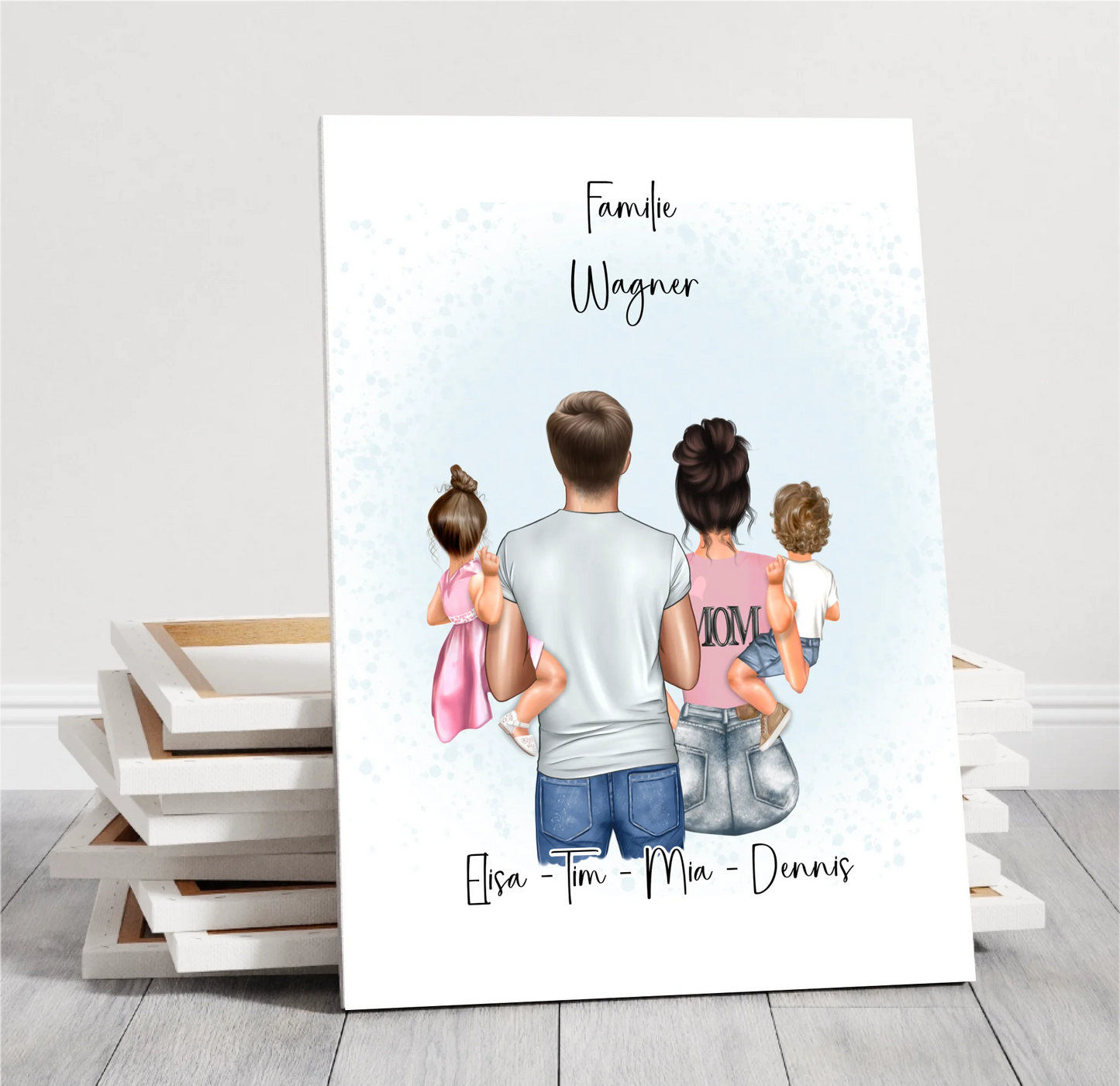 Familien Poster Personalisiertes Geschenk
