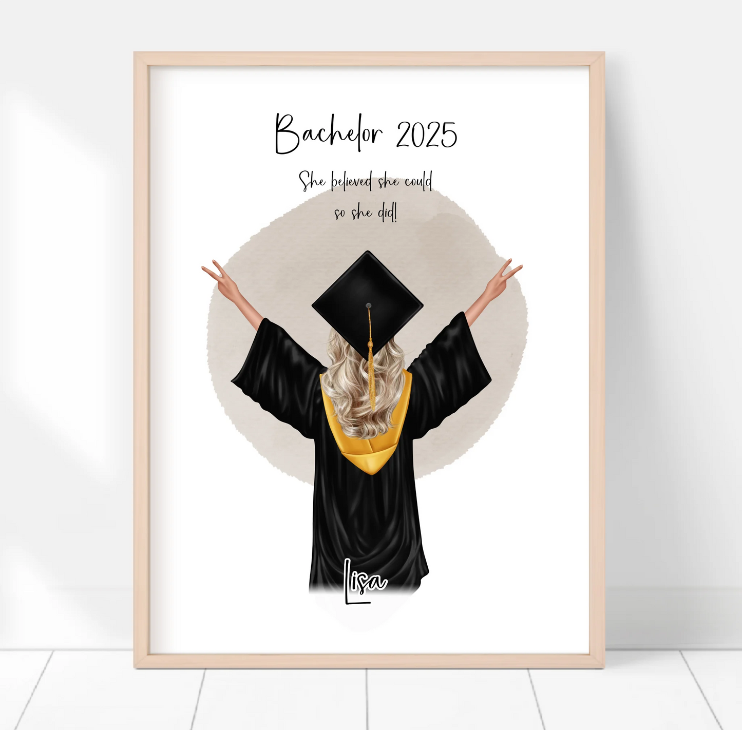 Abschluss Geschenk Poster