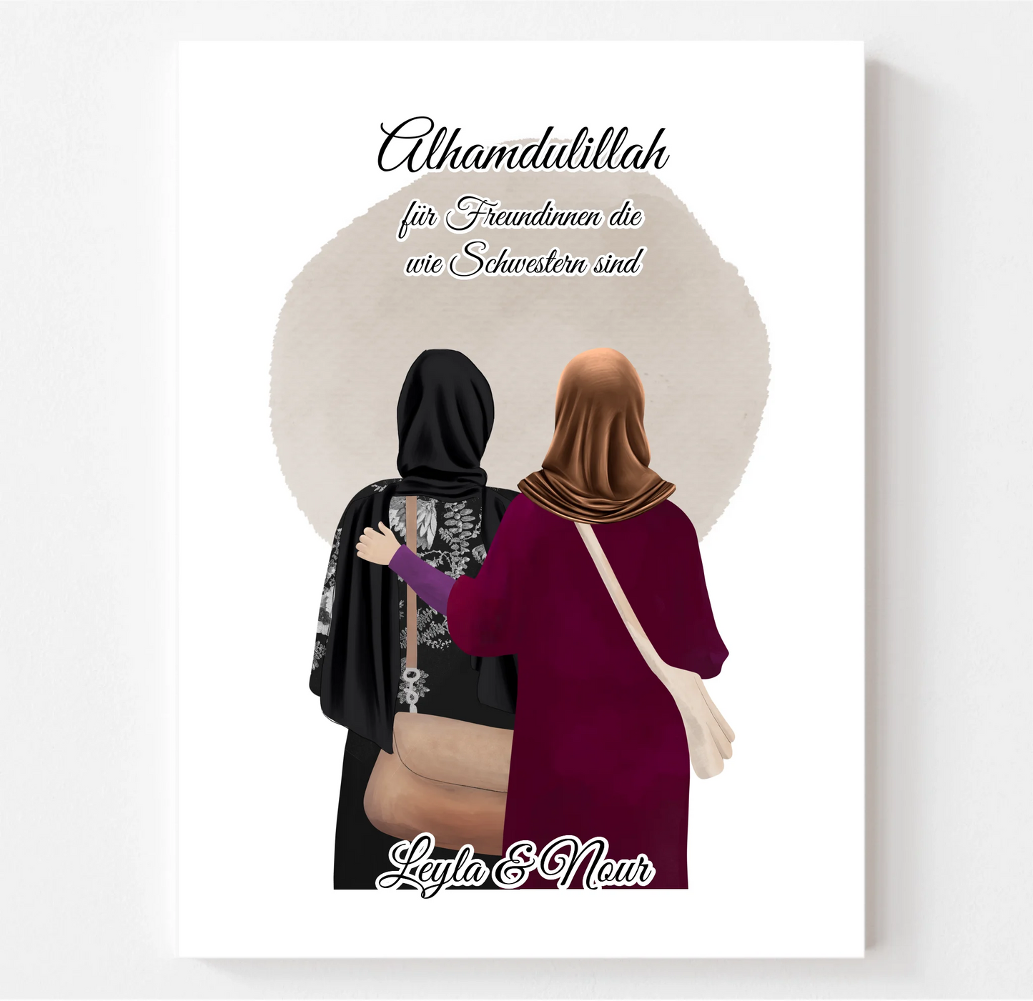 2-4 Muslim Freundinnen Poster