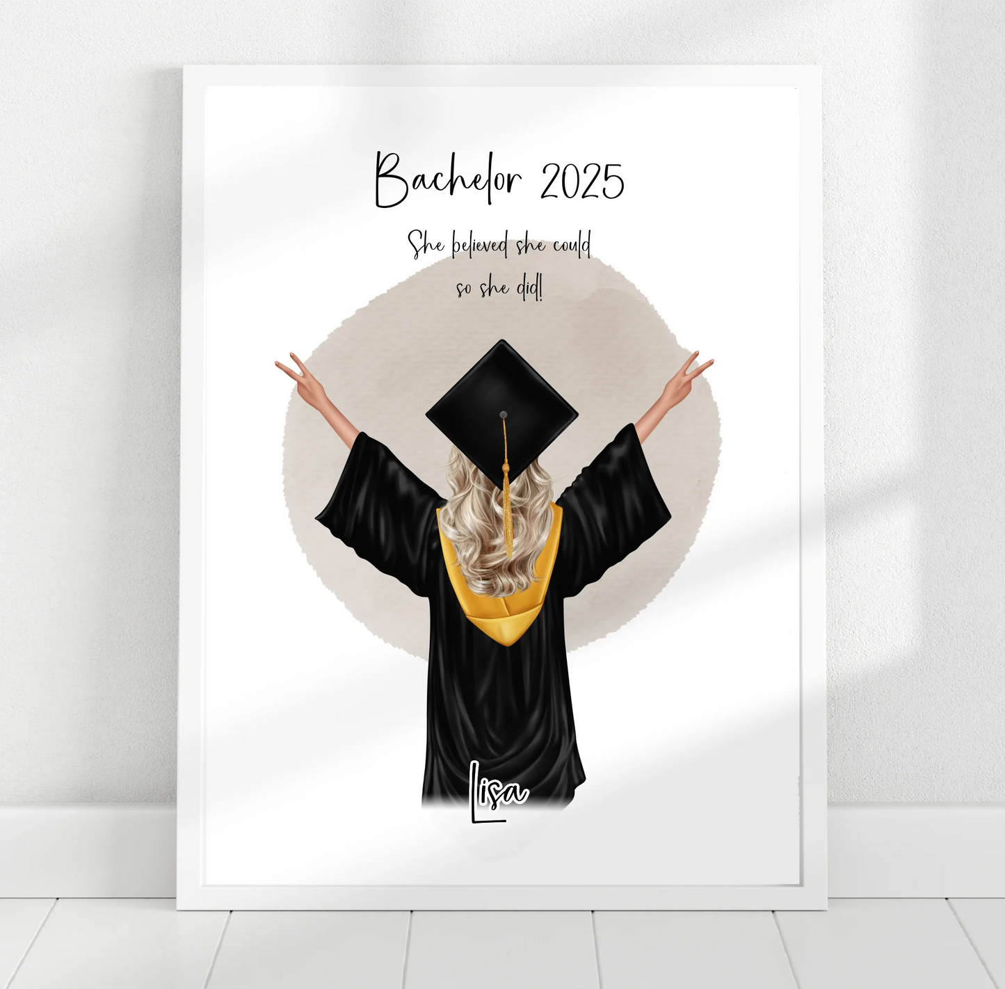 Abschluss Geschenk Poster