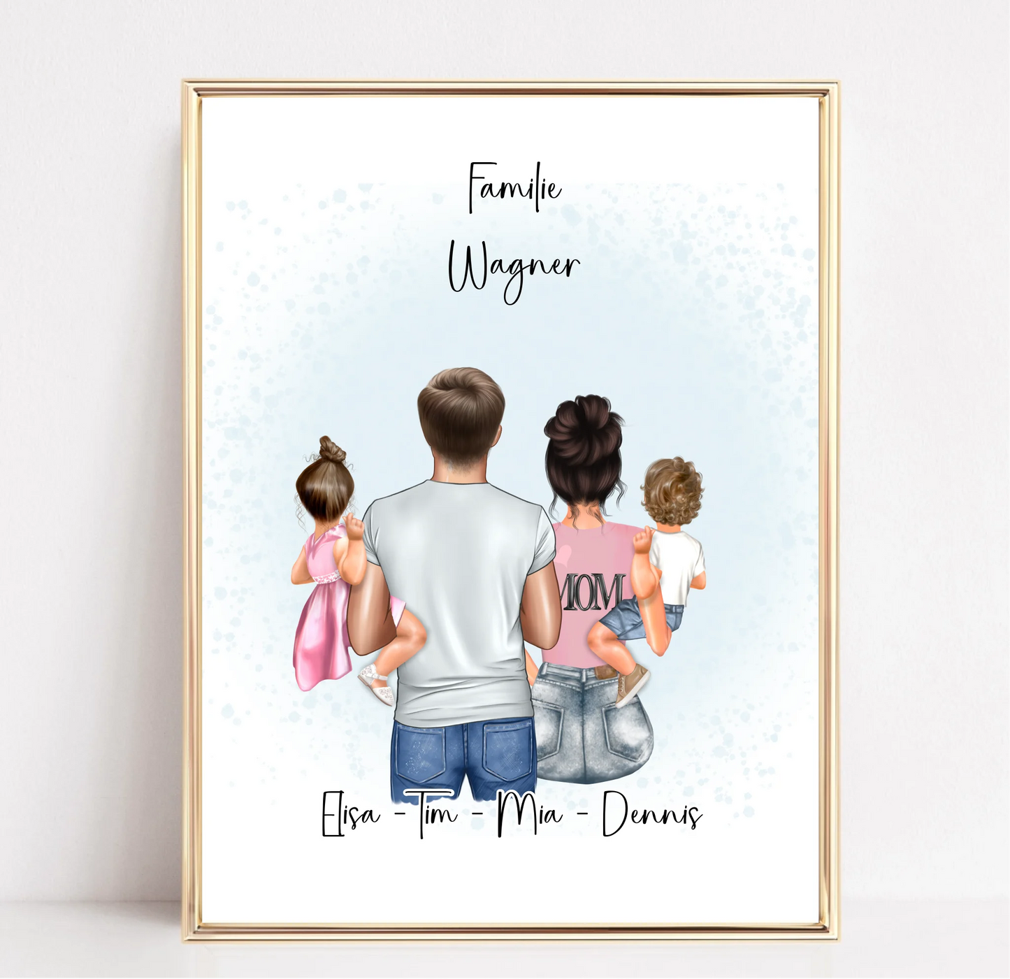 Familien Poster Personalisiertes Geschenk