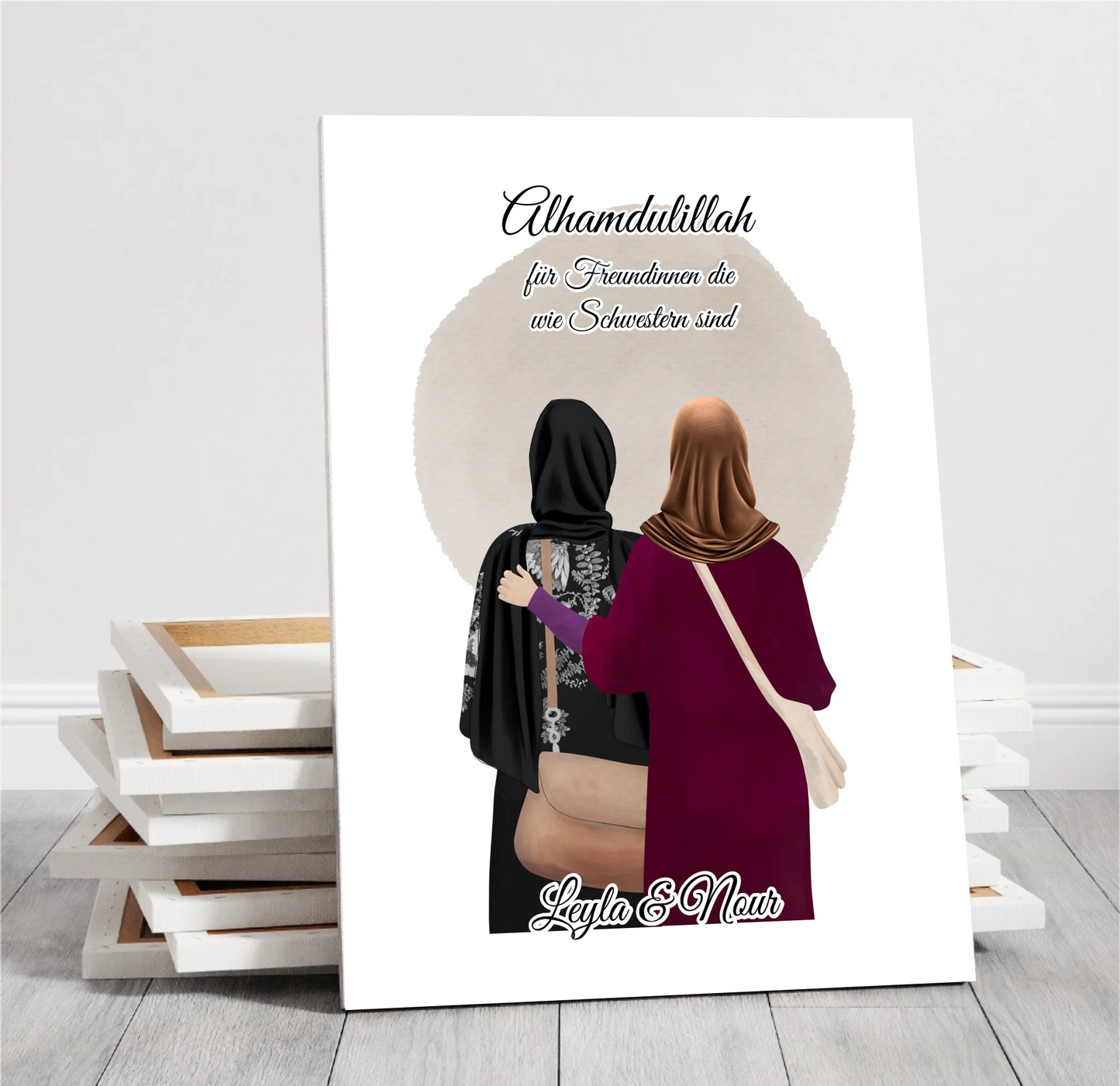 2-4 Muslim Freundinnen Poster