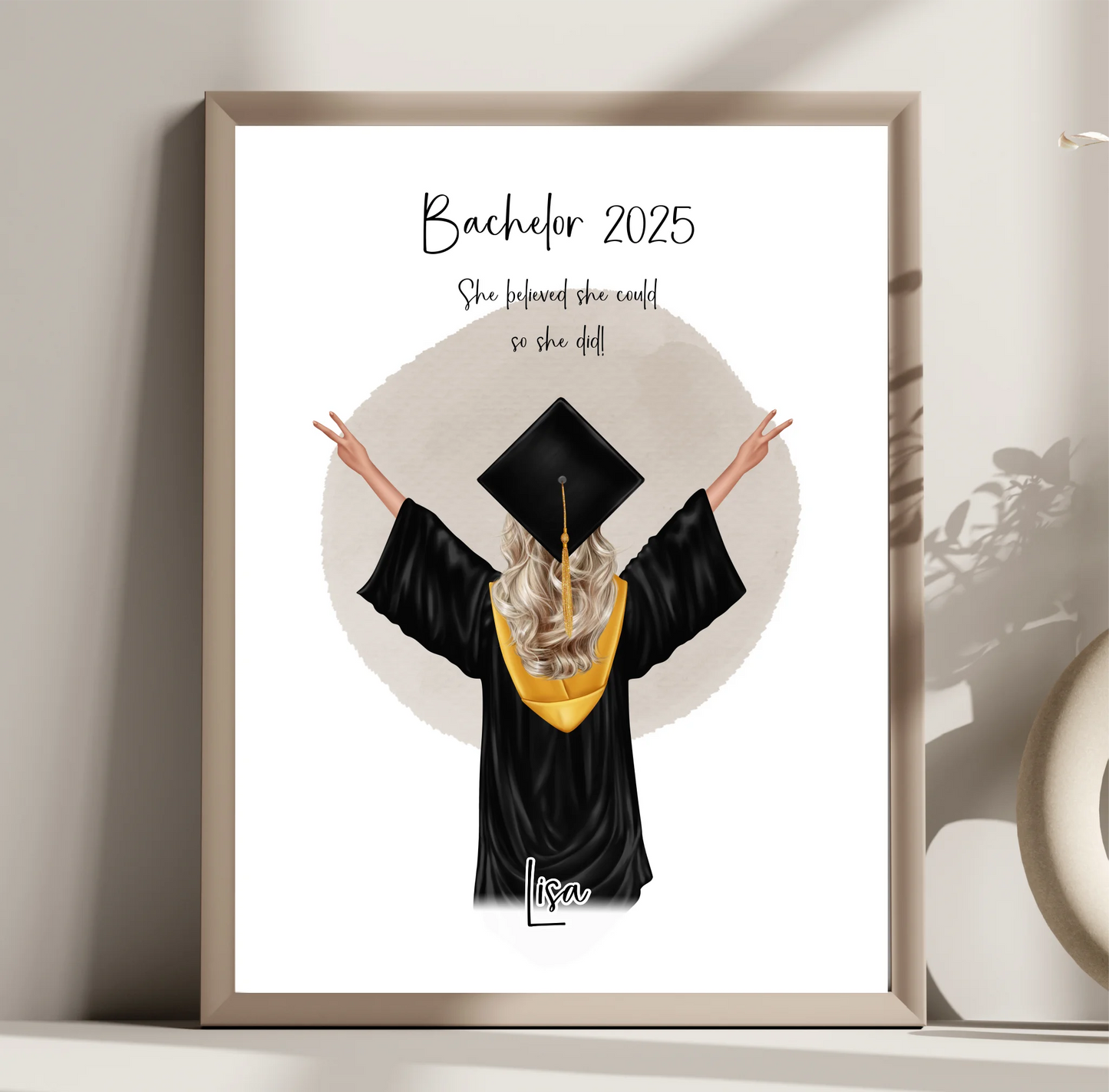 Abschluss Geschenk Poster