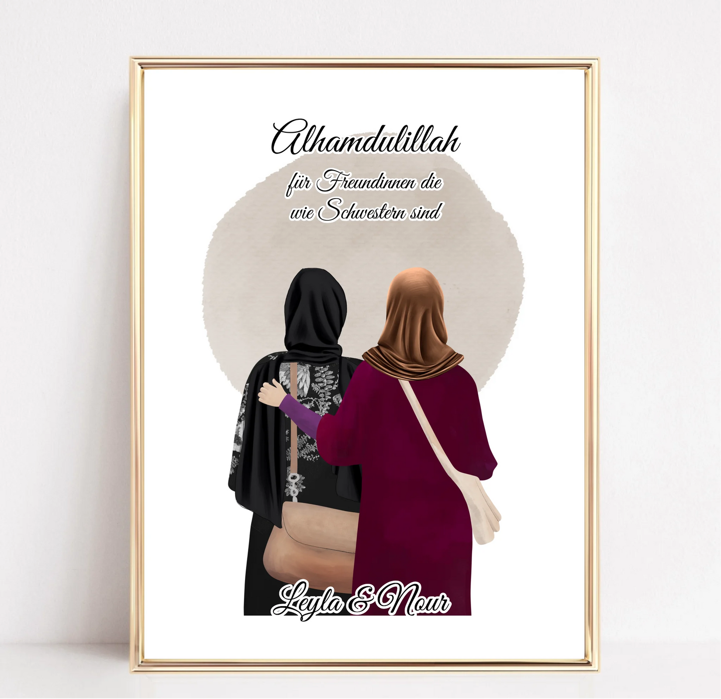 2-4 Muslim Freundinnen Poster