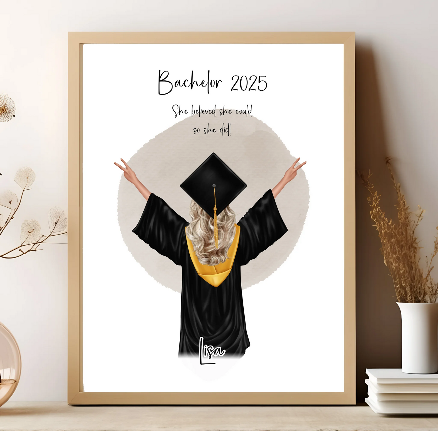 Abschluss Geschenk Poster