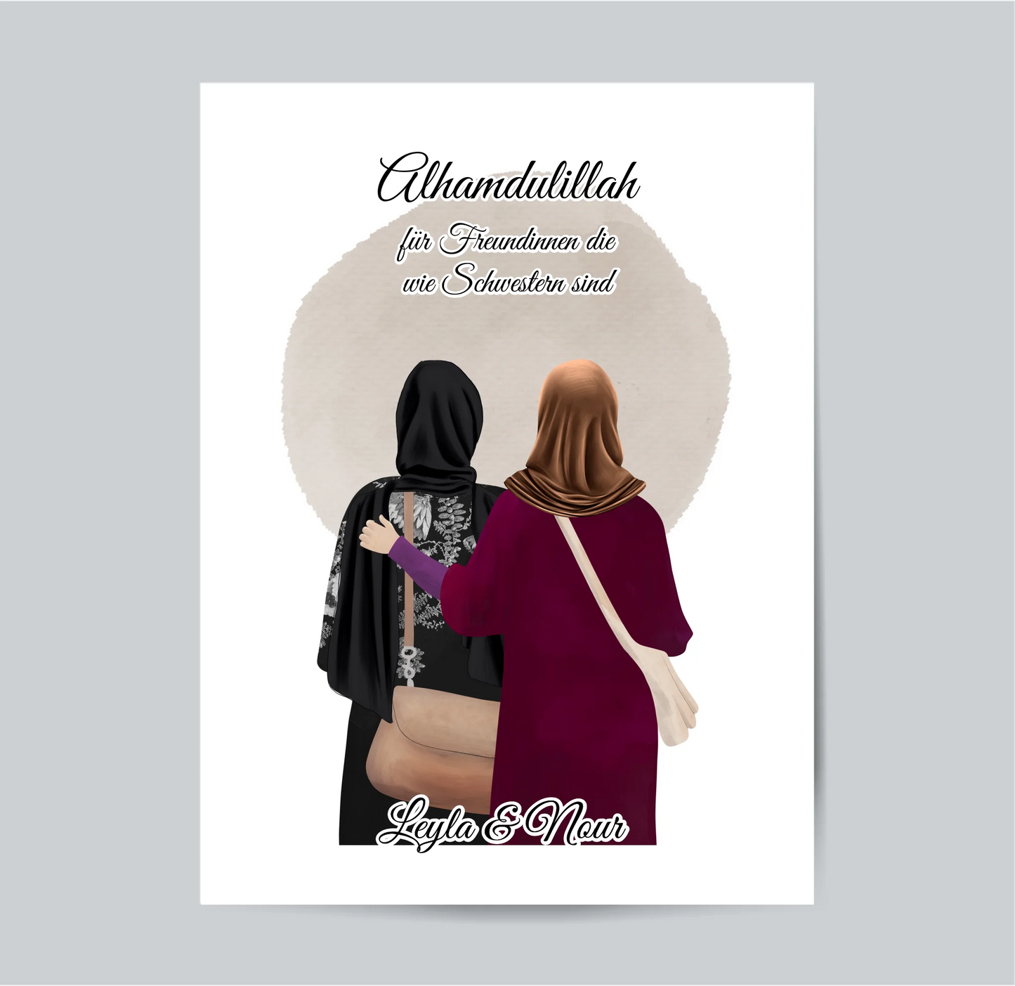 2-4 Muslim Freundinnen Poster